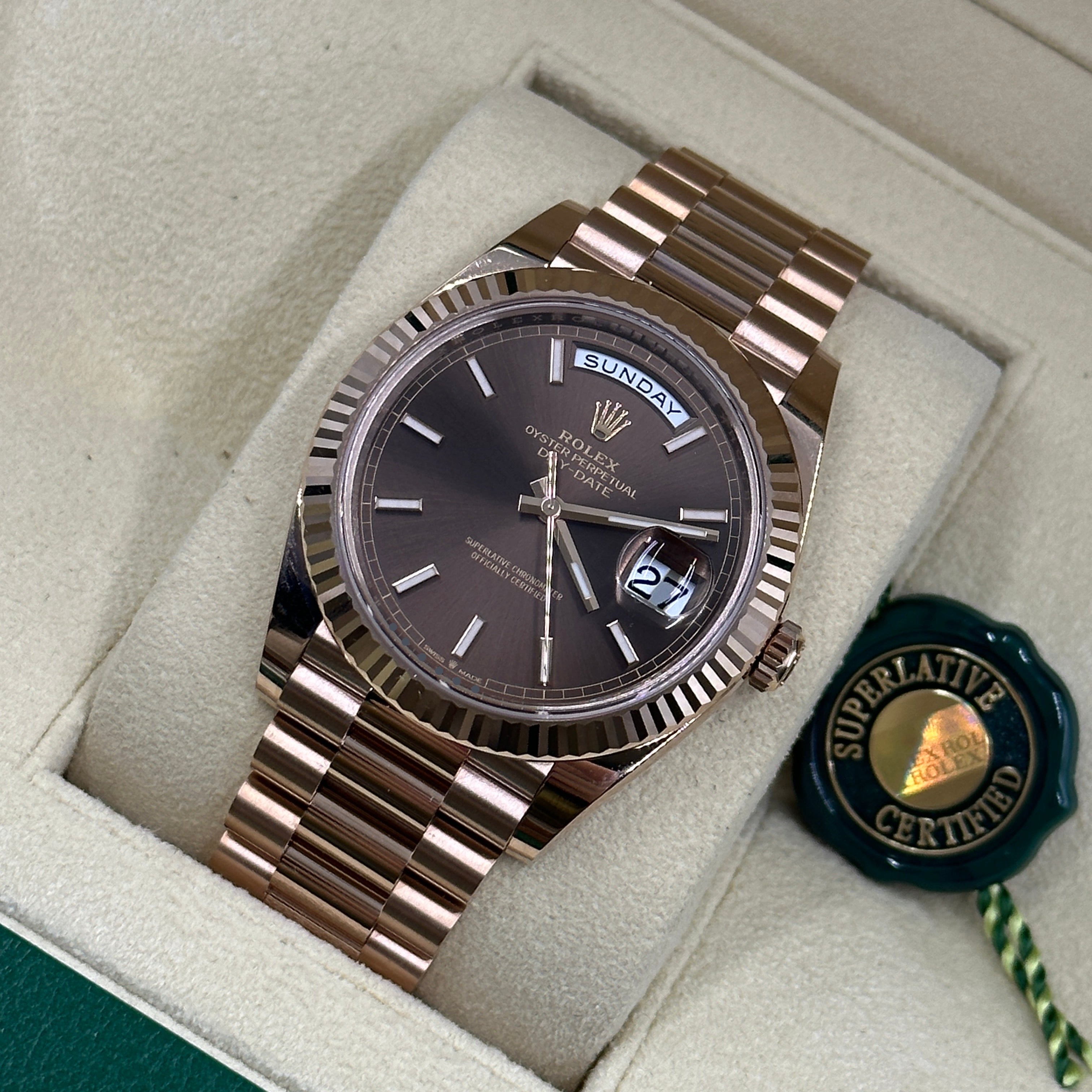Rolex Day-Date 40 228235-0053 Chocolate Index 2026