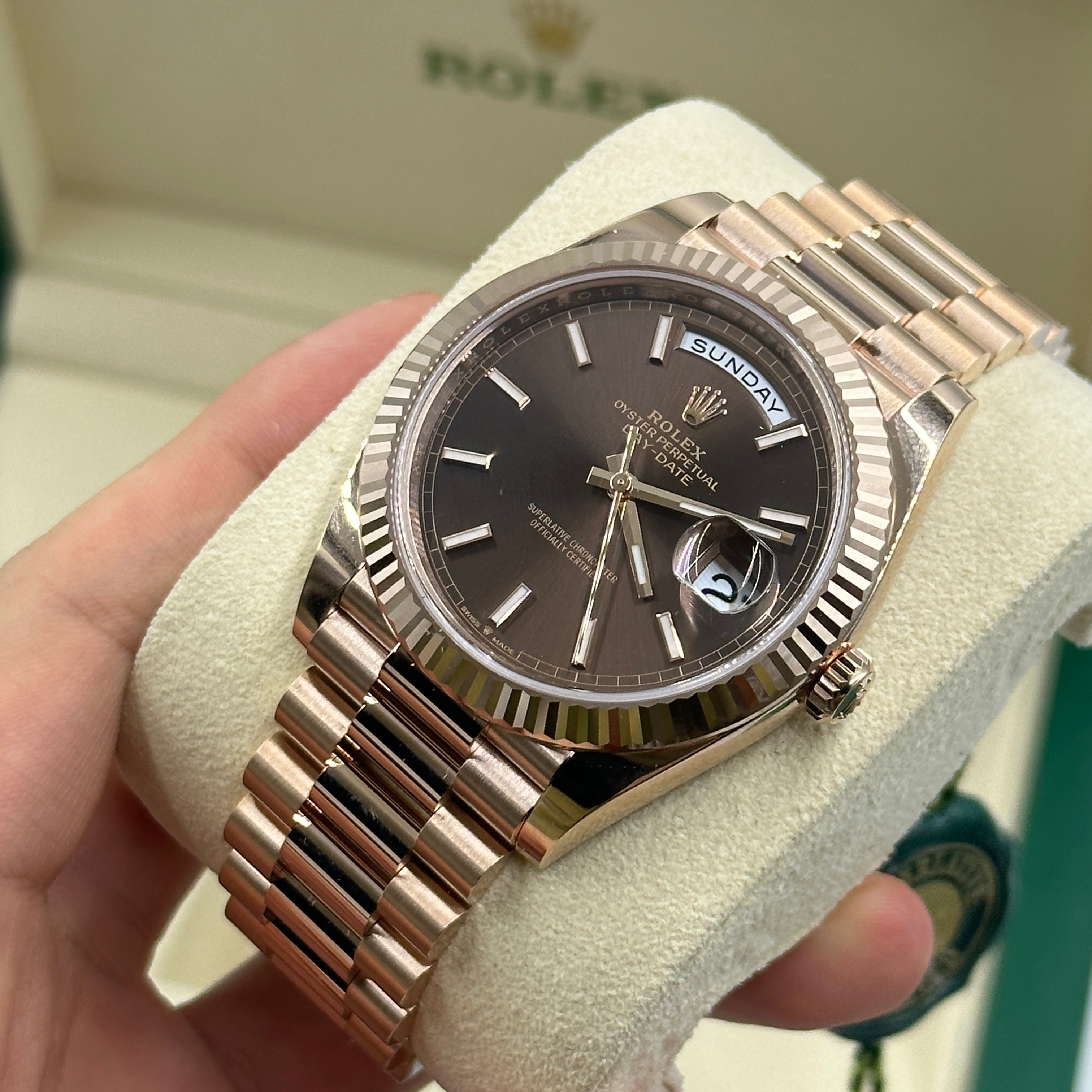 Rolex Day-Date 40 228235-0053 Chocolate Index 2026