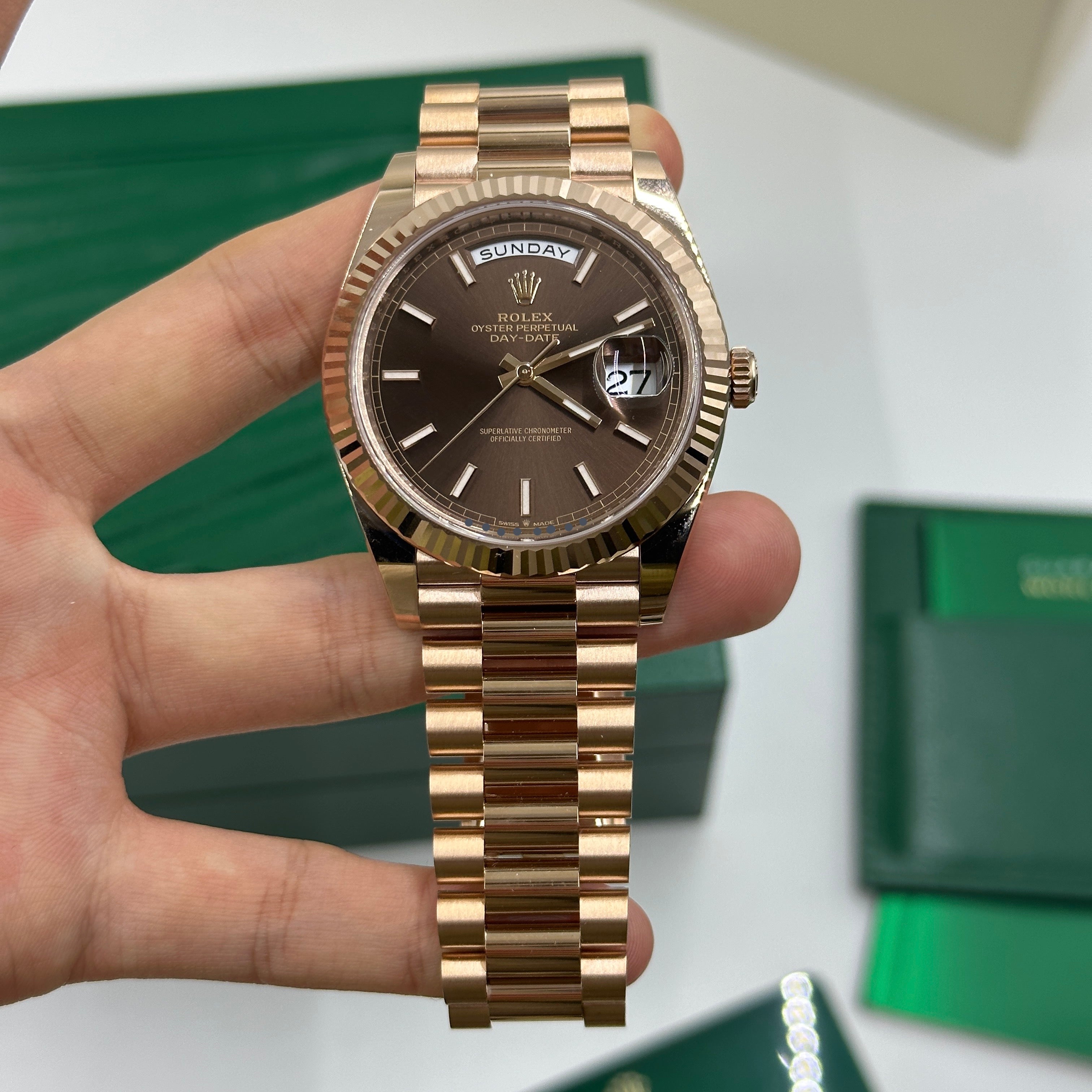 Rolex Day-Date 40 228235-0053 Chocolate Index 2026