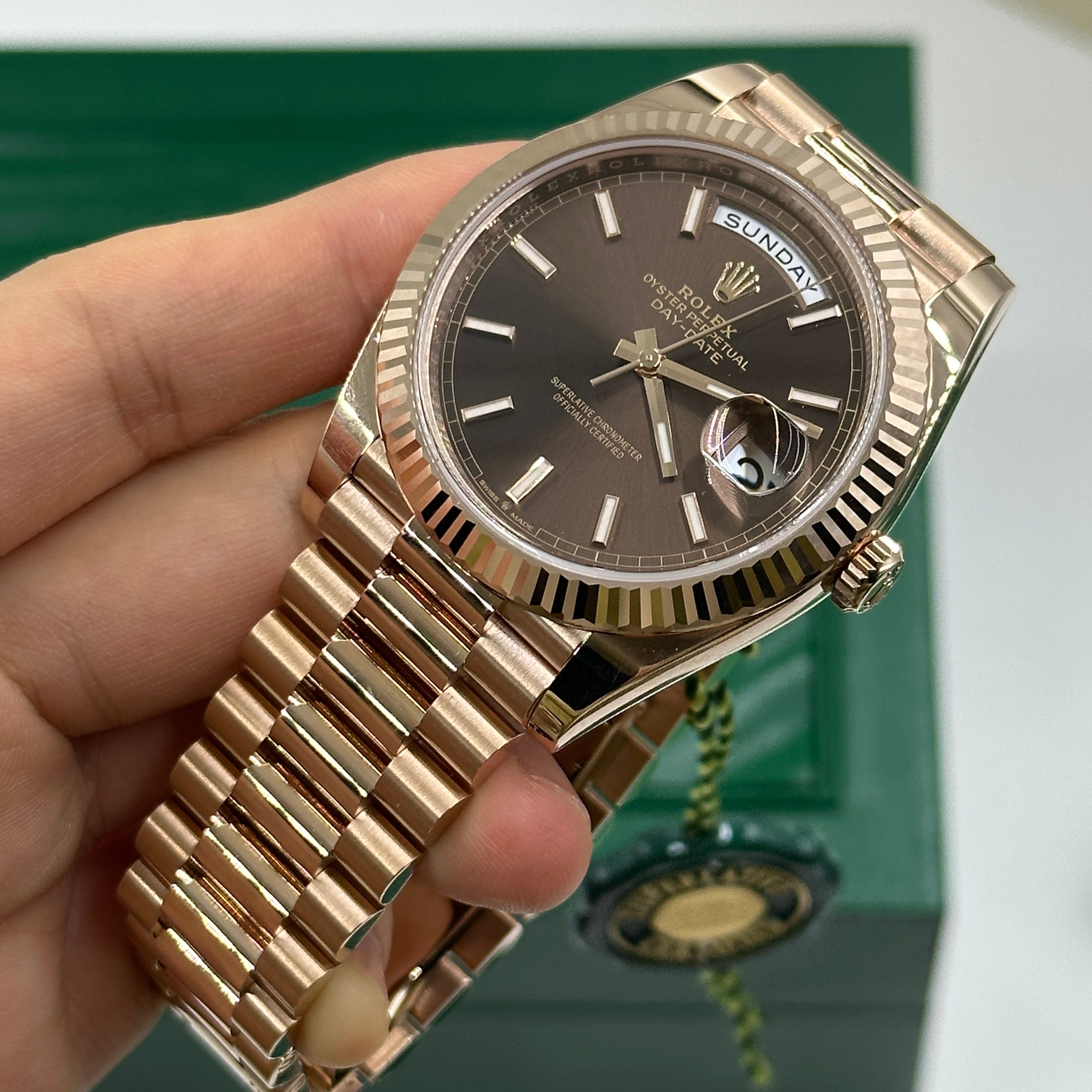 Rolex Day-Date 40 228235-0053 Chocolate Index 2026