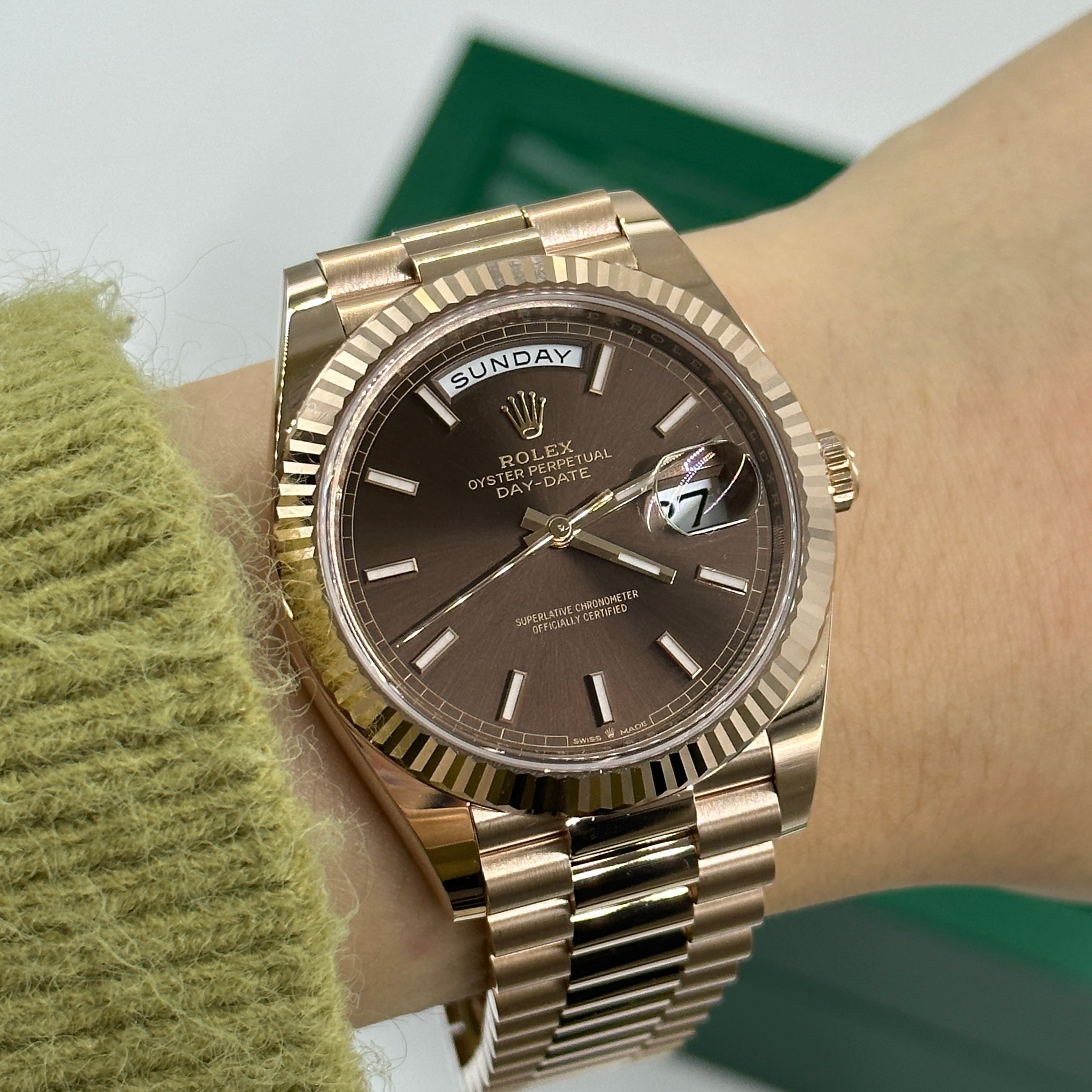 Rolex Day-Date 40 228235-0053 Chocolate Index 2026