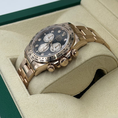 Rolex Cosmograph Daytona 126505 Bright black and sundust set with diamonds