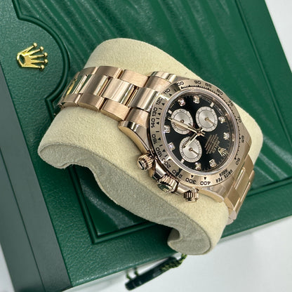 Rolex Cosmograph Daytona 126505 Bright black and sundust set with diamonds