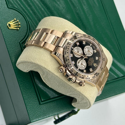 Rolex Cosmograph Daytona 126505 Bright Black And Sundust Set With Diamonds