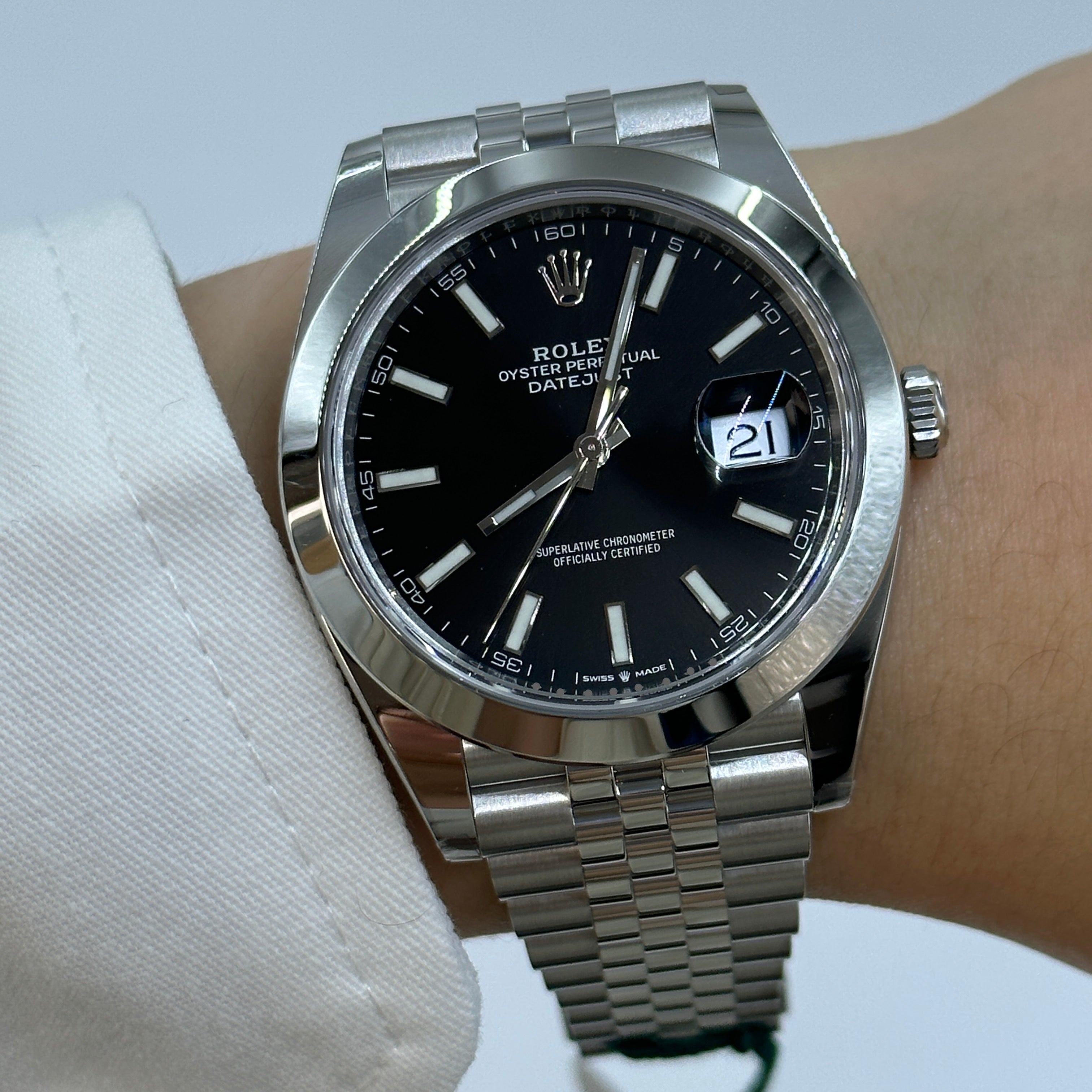 Rolex Datejust 41 126300 Black Index Jubilee 2025