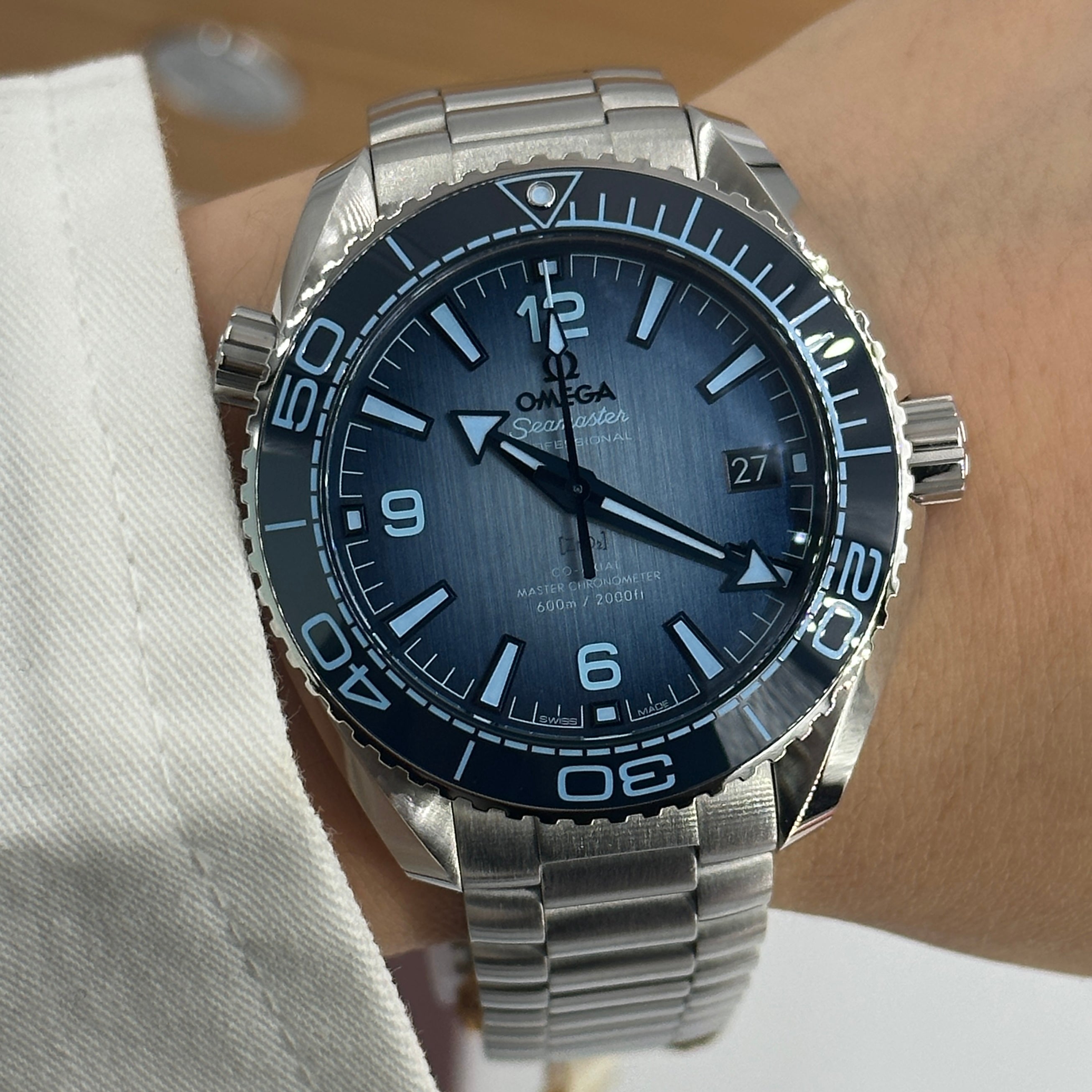 Omega Seamaster Planet Ocean 600m Co-axial Master Summer Blue 215.30.40.20.03.002