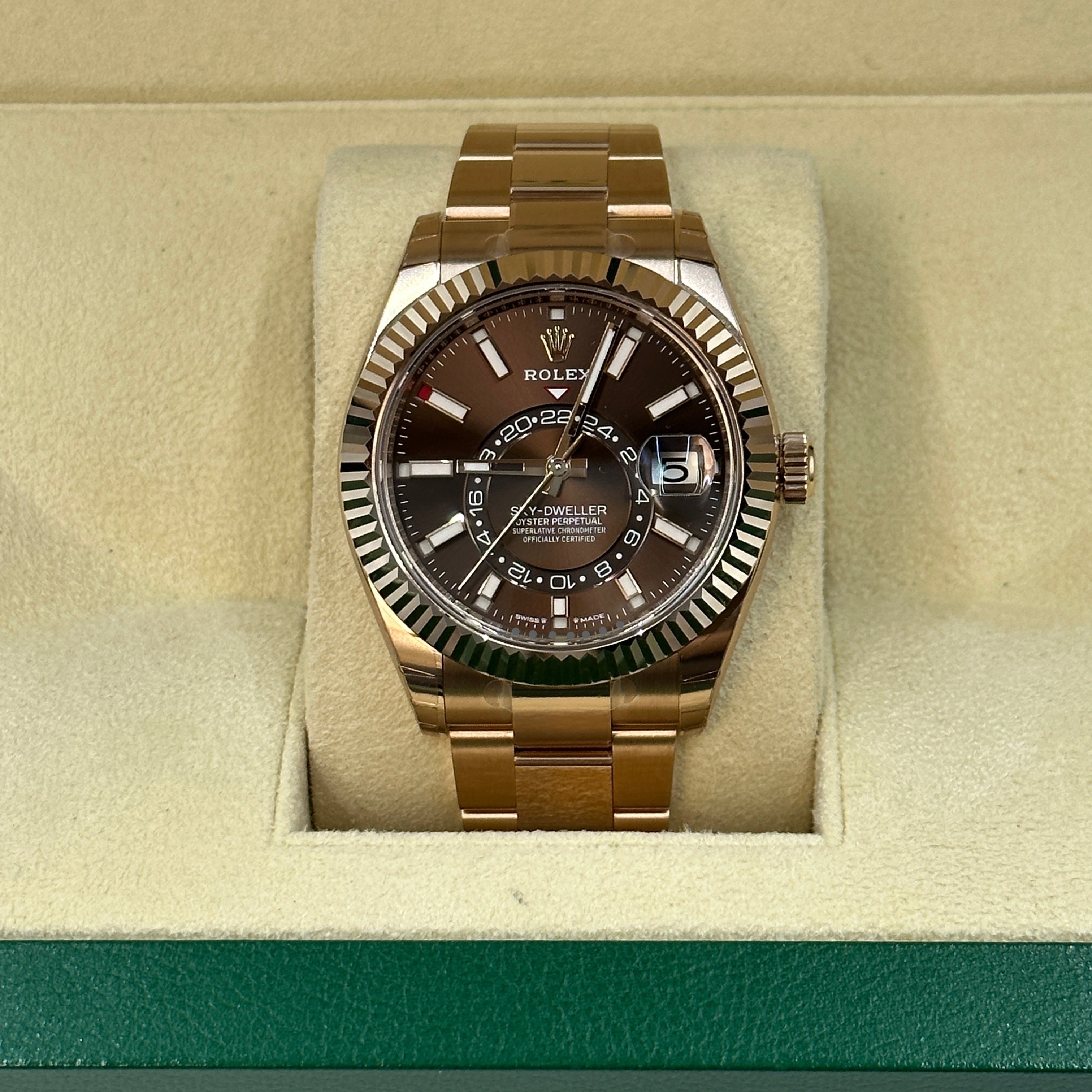 Rolex Sky-Dweller Everose 336935 Chocolate Oyster