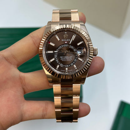 Rolex Sky-Dweller Everose 336935 Chocolate Oyster