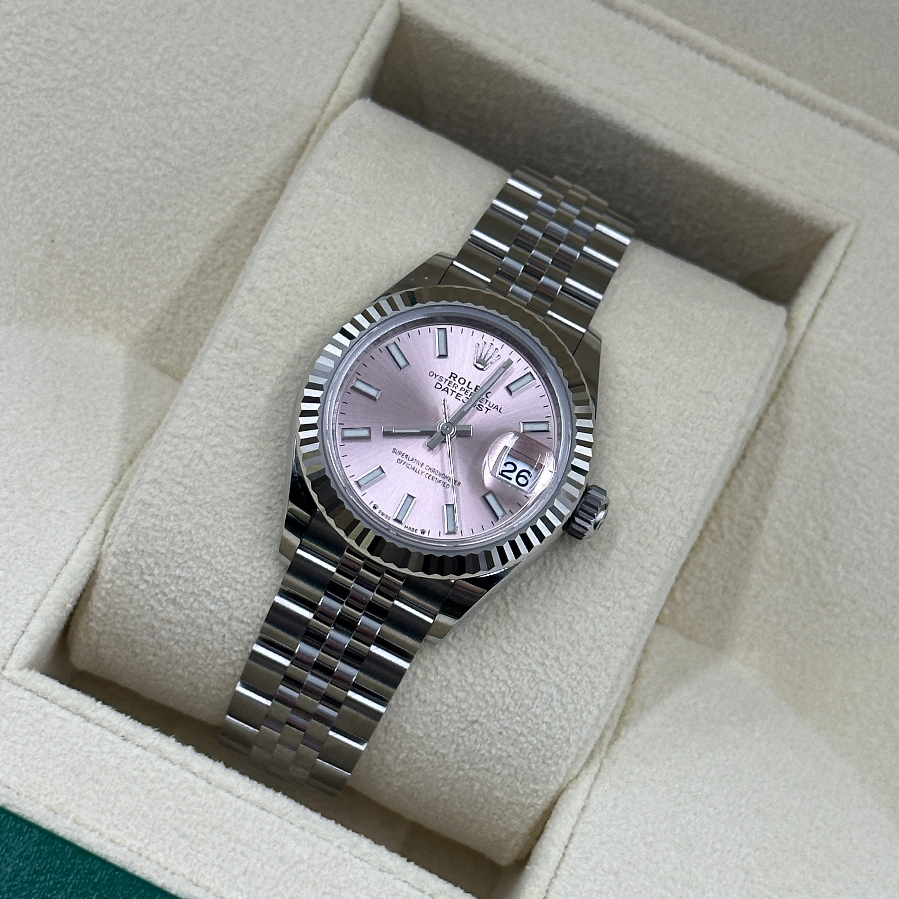 Rolex Lady-Datejust 279174 Pink Index Jubilee 2024
