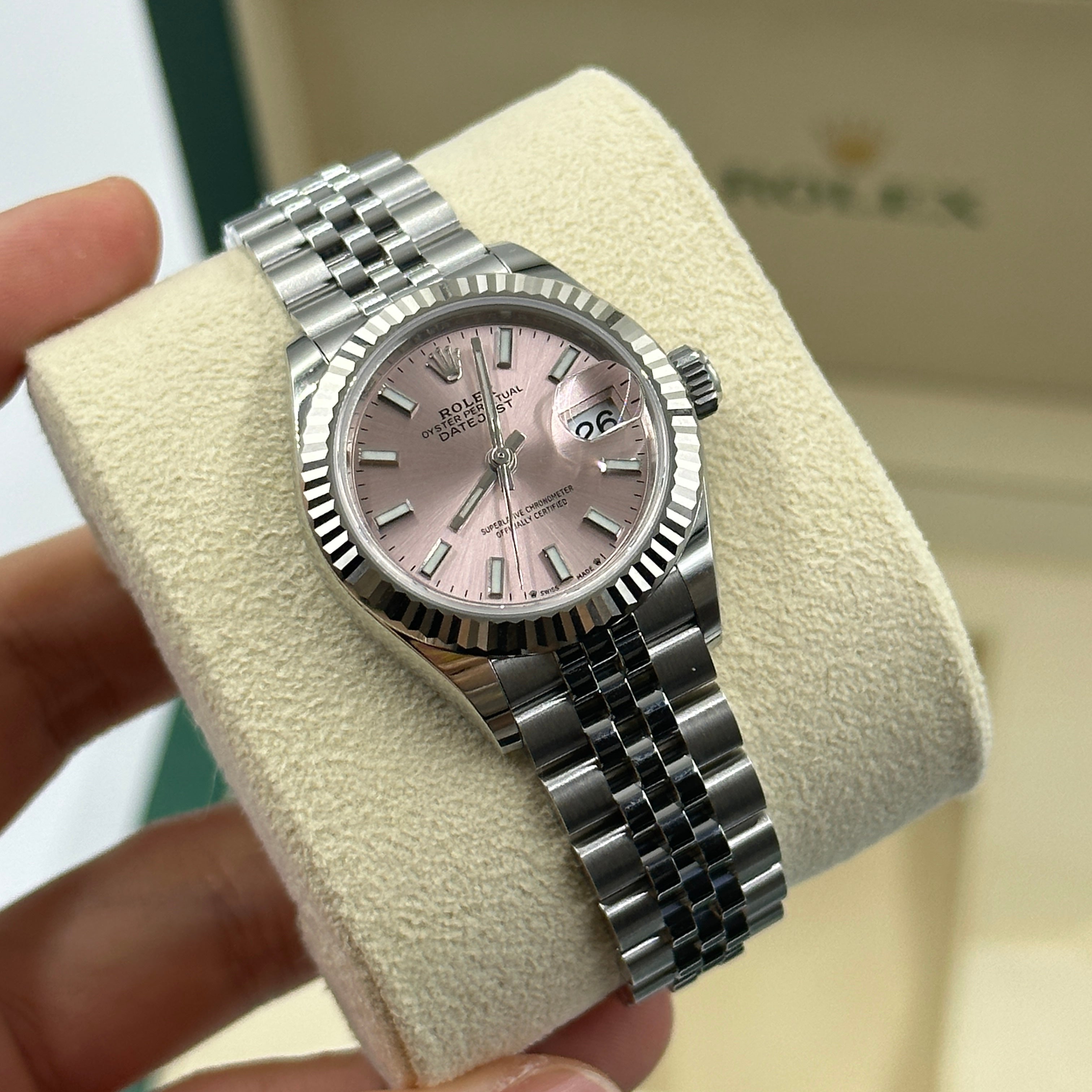 Rolex Lady-Datejust 279174 Pink Index Jubilee 2024