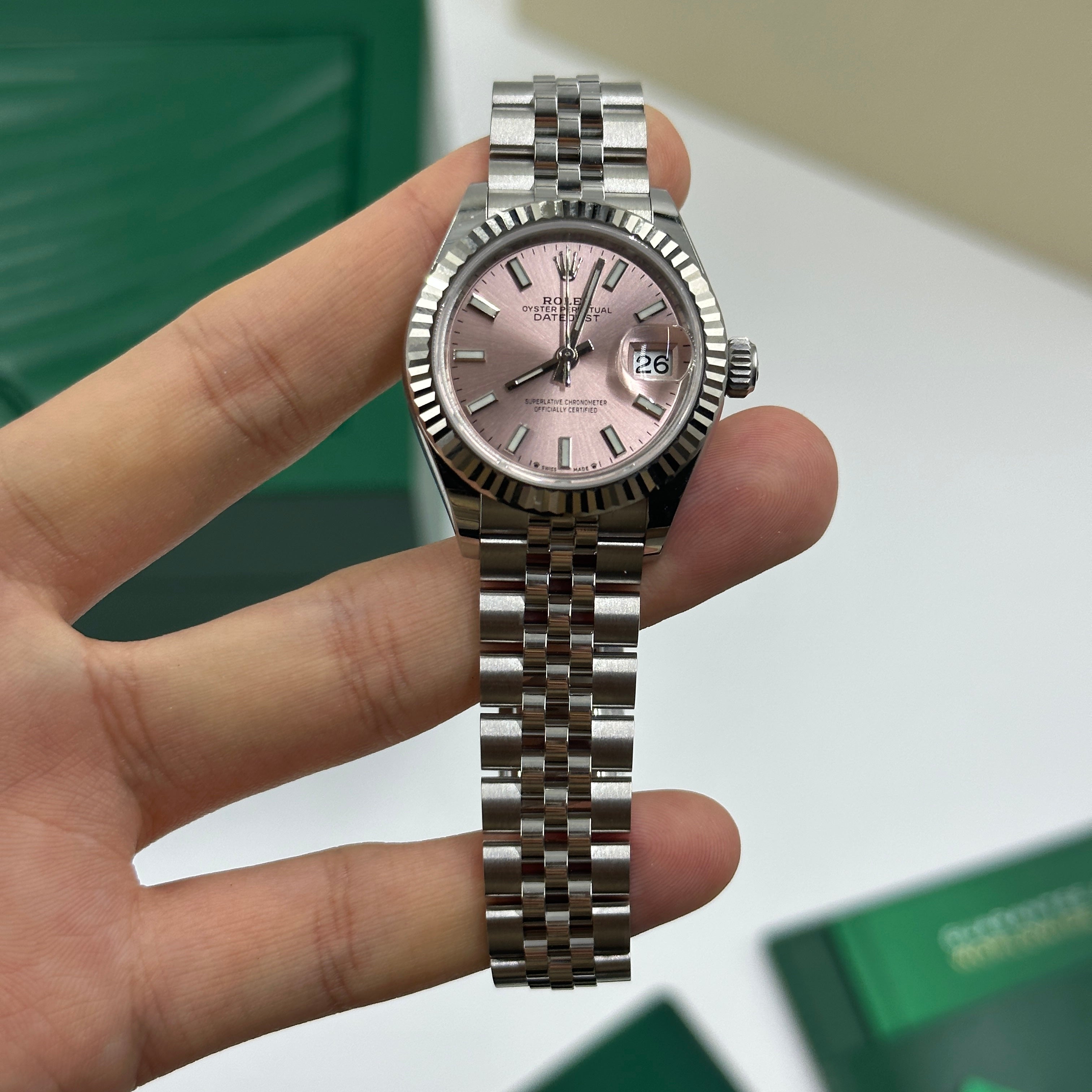Rolex Lady-Datejust 279174 Pink Index Jubilee 2024