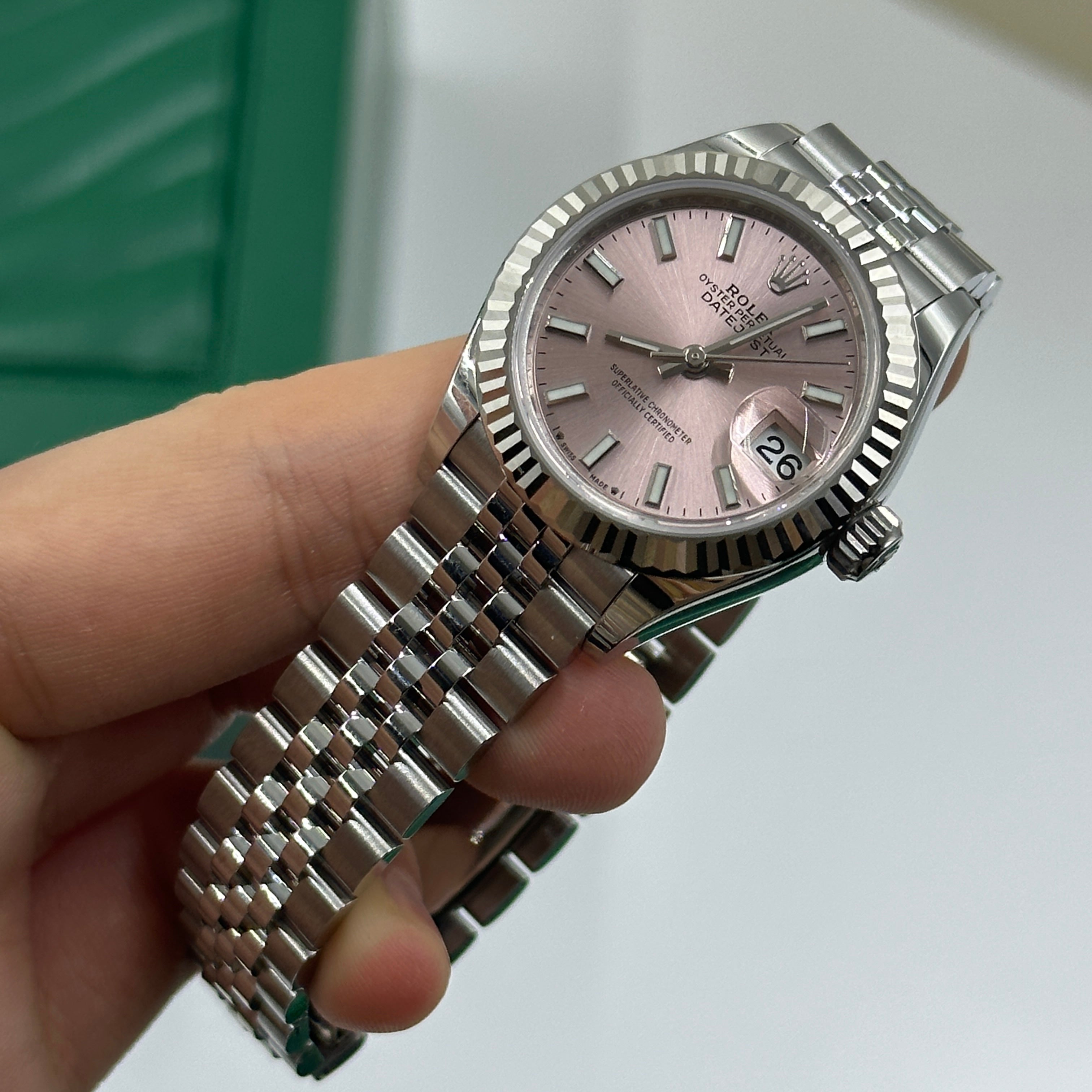 Rolex Lady-Datejust 279174 Pink Index Jubilee 2024