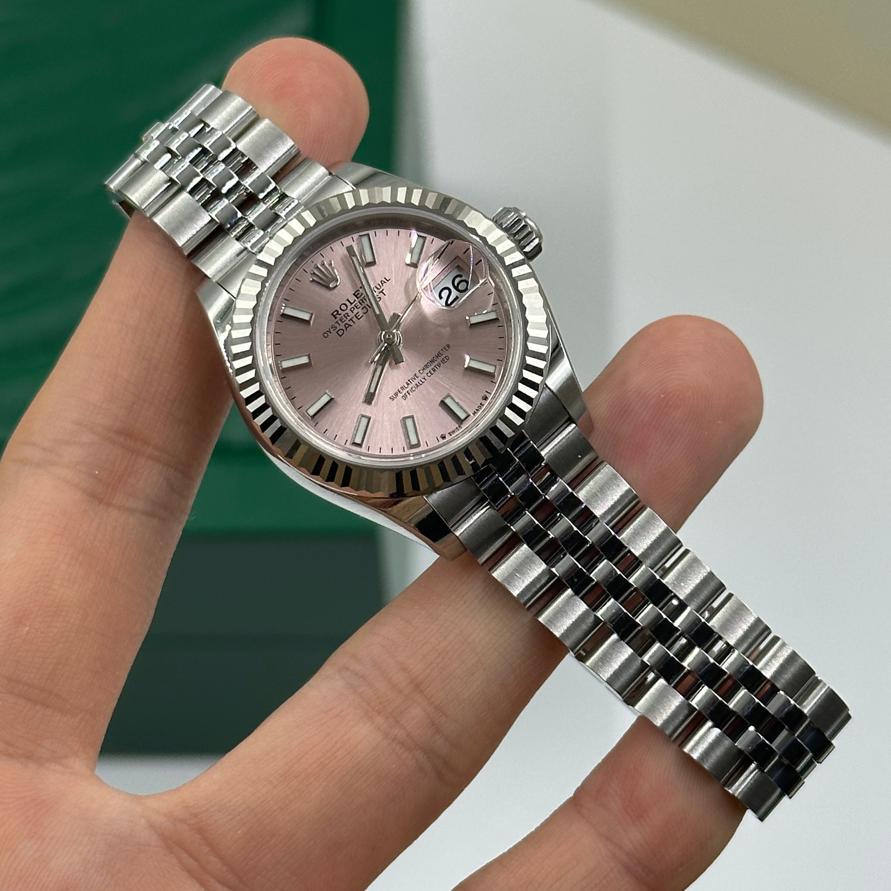 Rolex Lady-Datejust 279174 Pink Index Jubilee 2024
