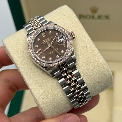 Rolex Lady-Datejust 279381RBR choc star diamonds oys