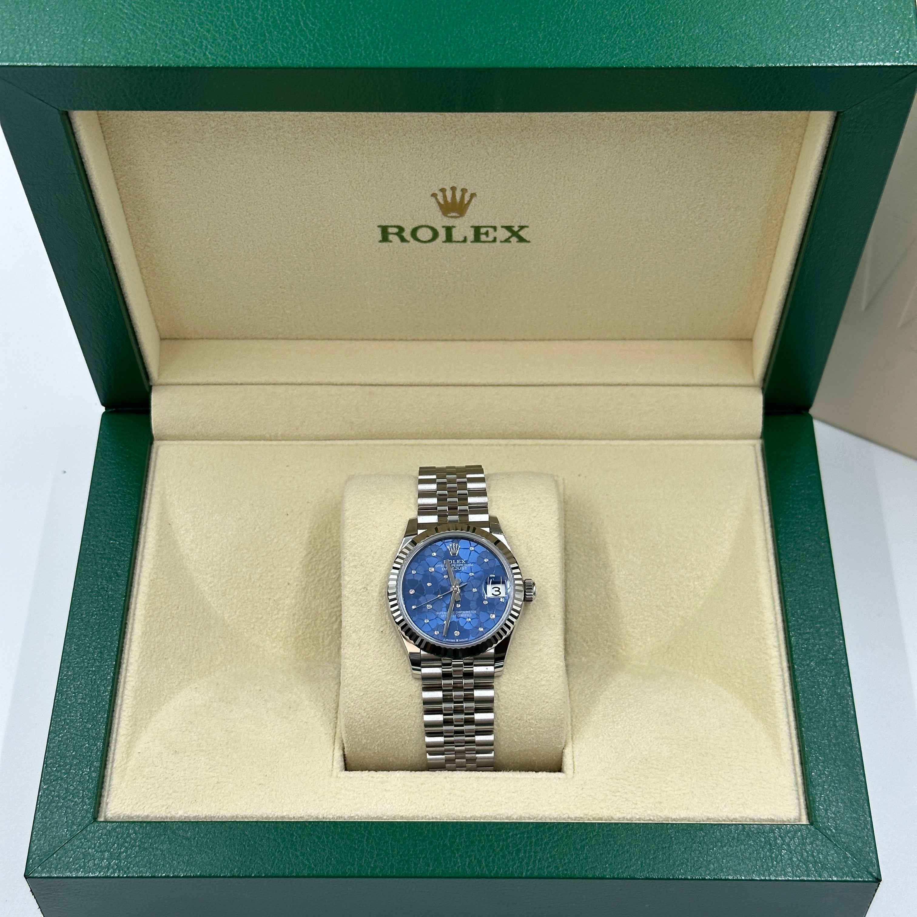 Rolex Datejust 31 278274 Blue Floral Jubilee 2025