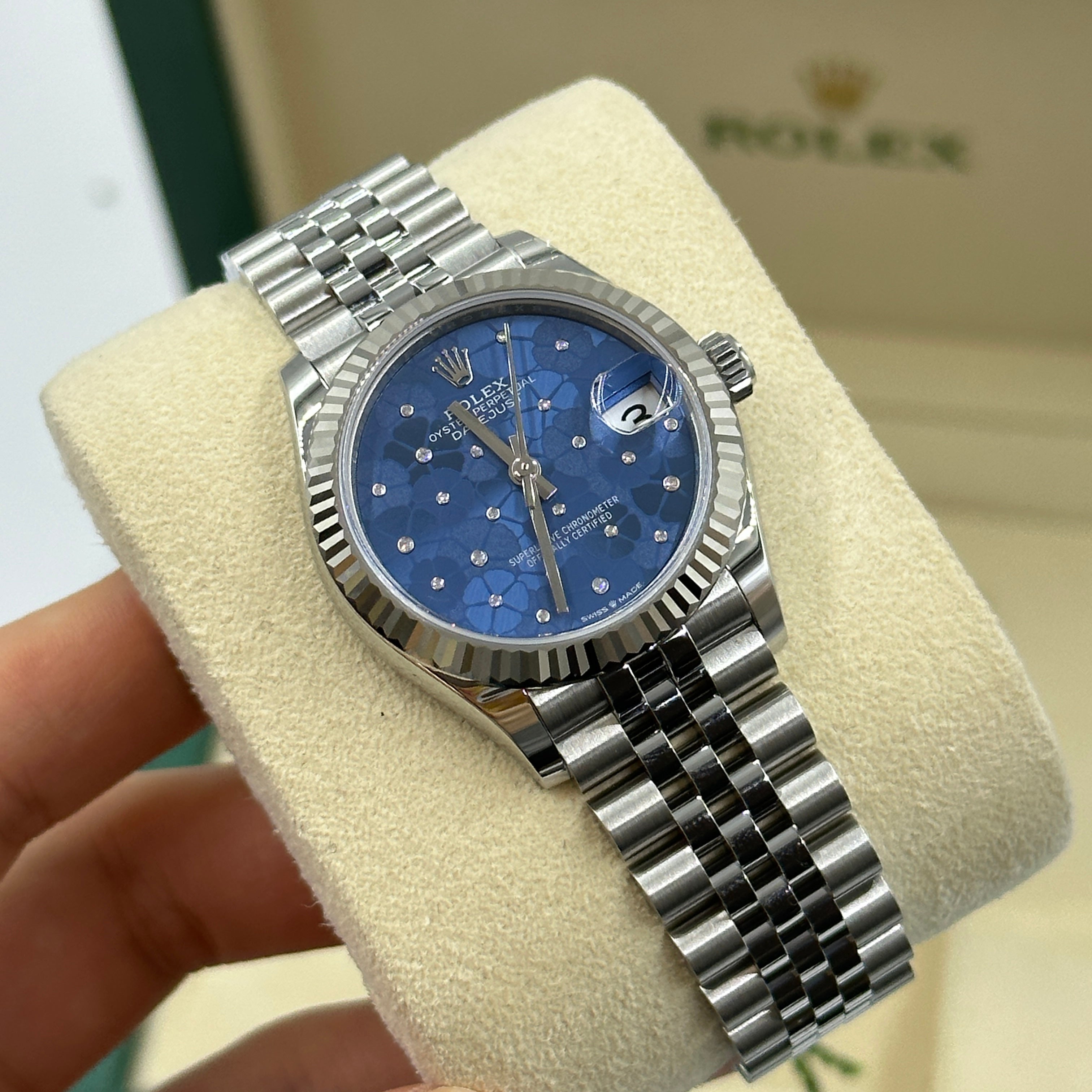 Rolex Datejust 31 278274 Blue Floral Jubilee 2025