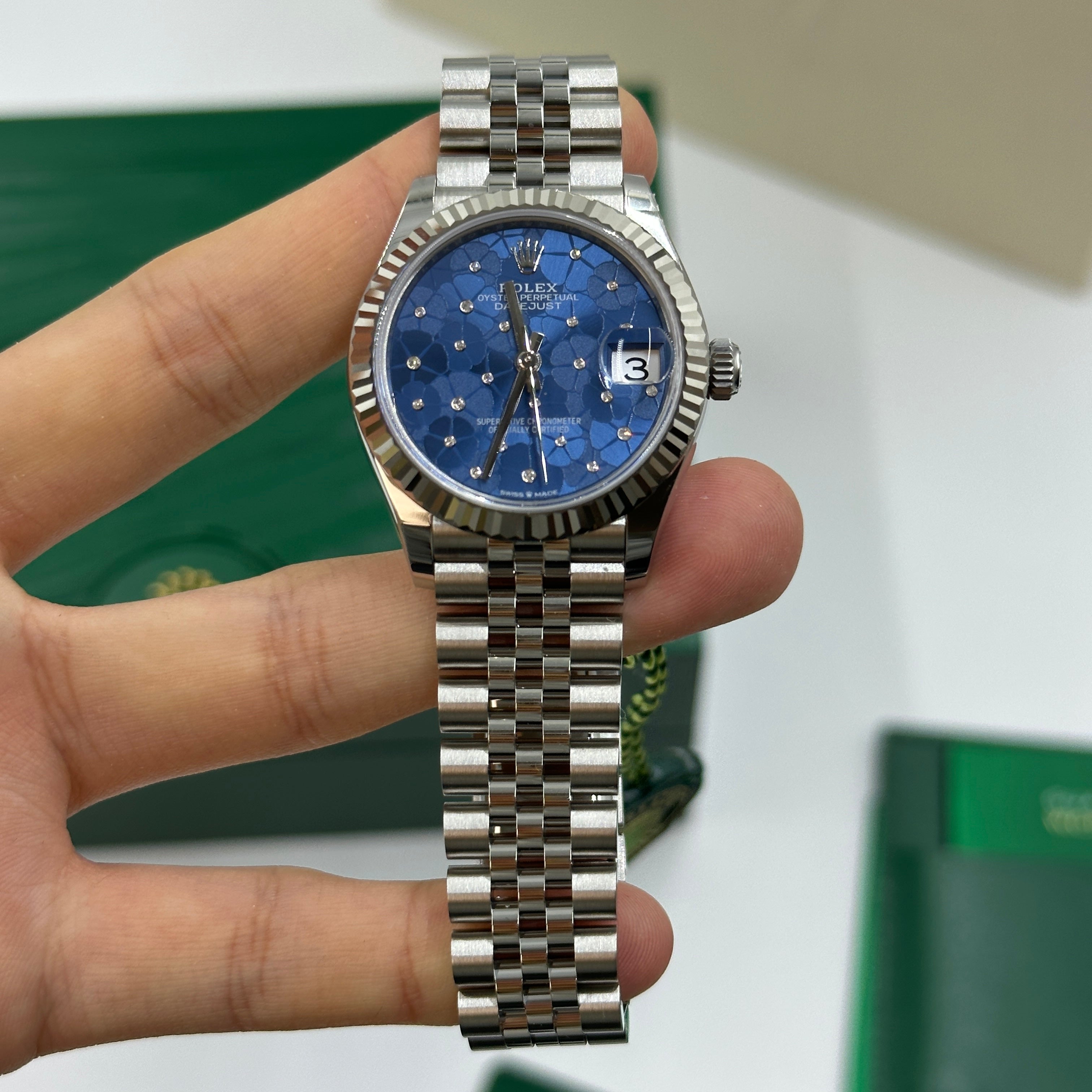 Rolex Datejust 31 278274 Blue Floral Jubilee 2025