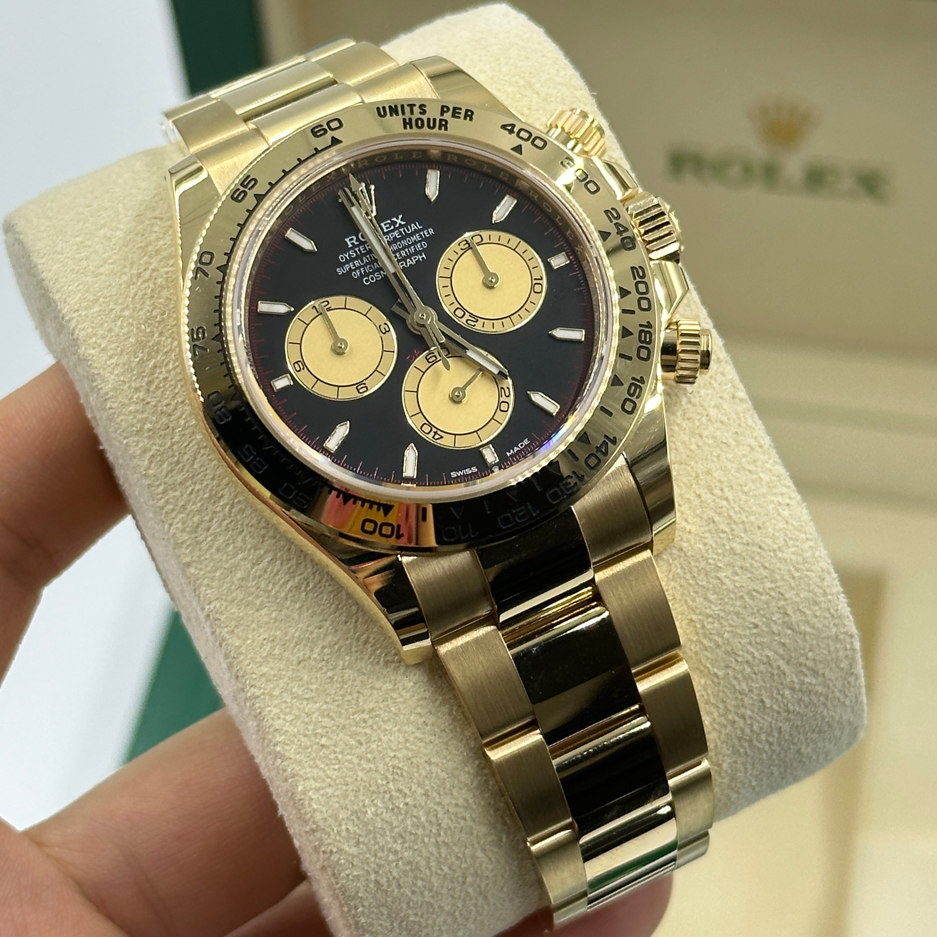 Rolex Cosmograph Daytona 126508 Intense black and champagne-colour