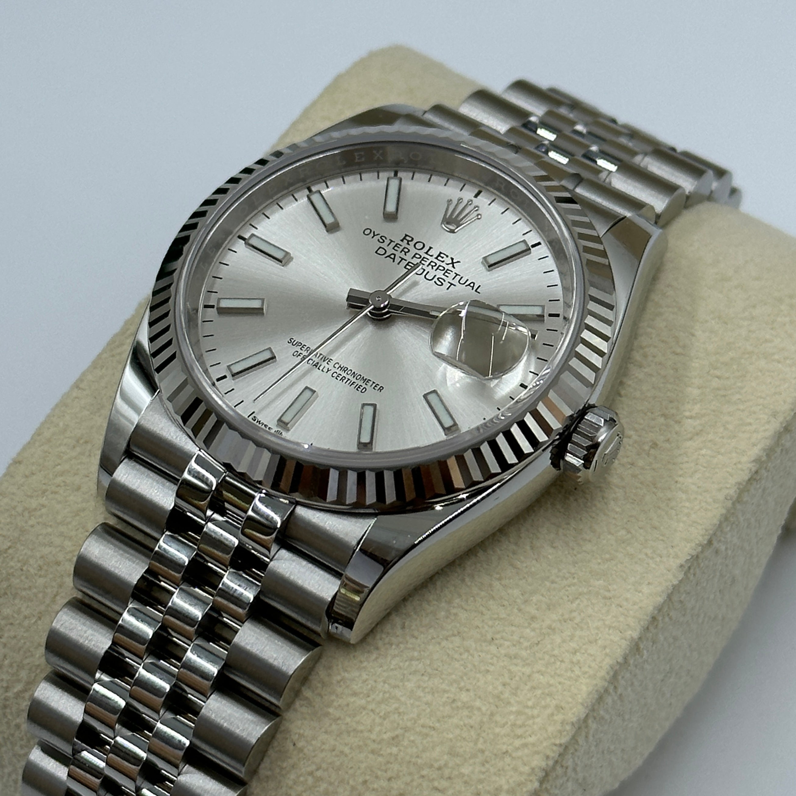 Rolex Datejust 36 126234 Silver Index Jubilee 2025