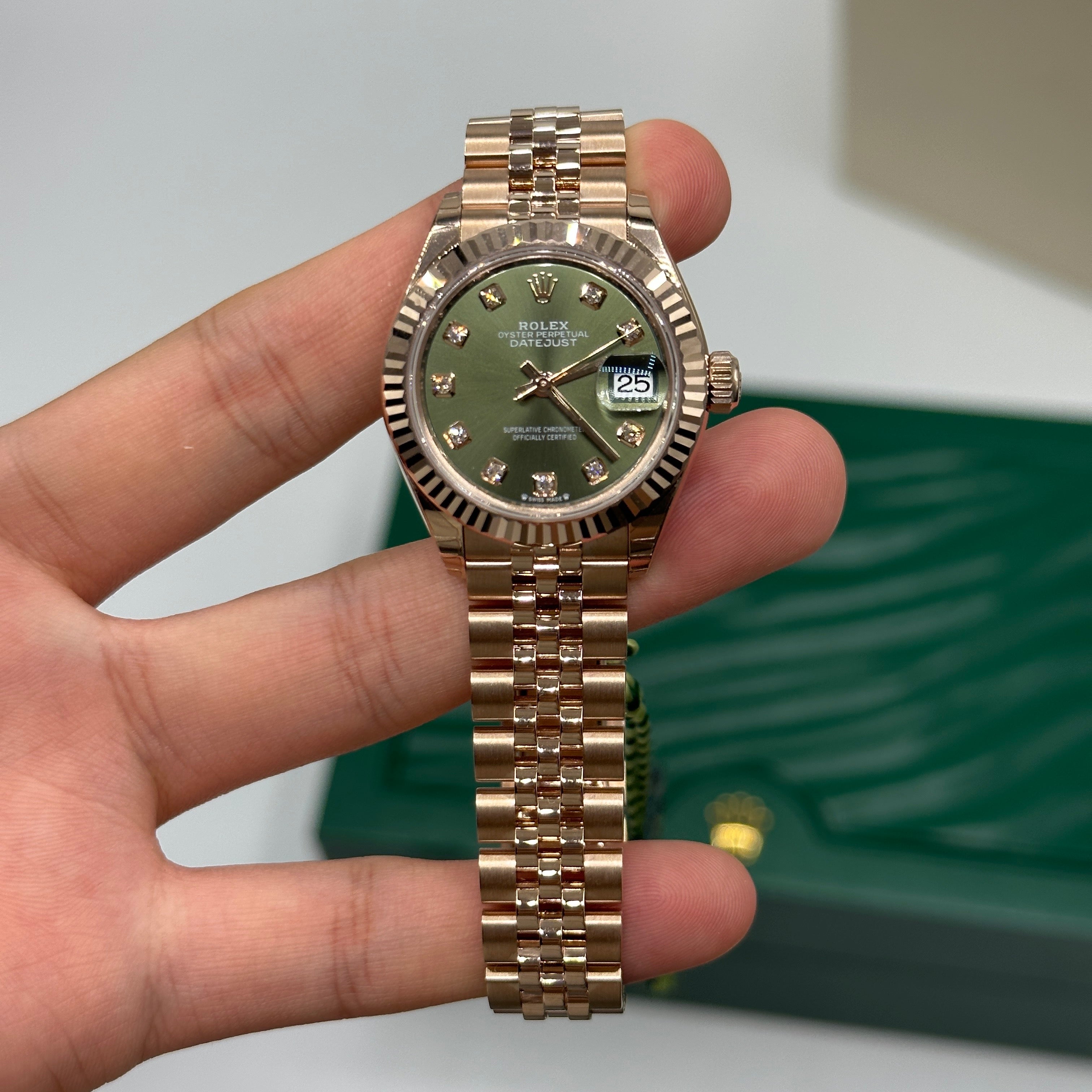 Rolex Lady-Datejust 279175G Green Jubilee 2024