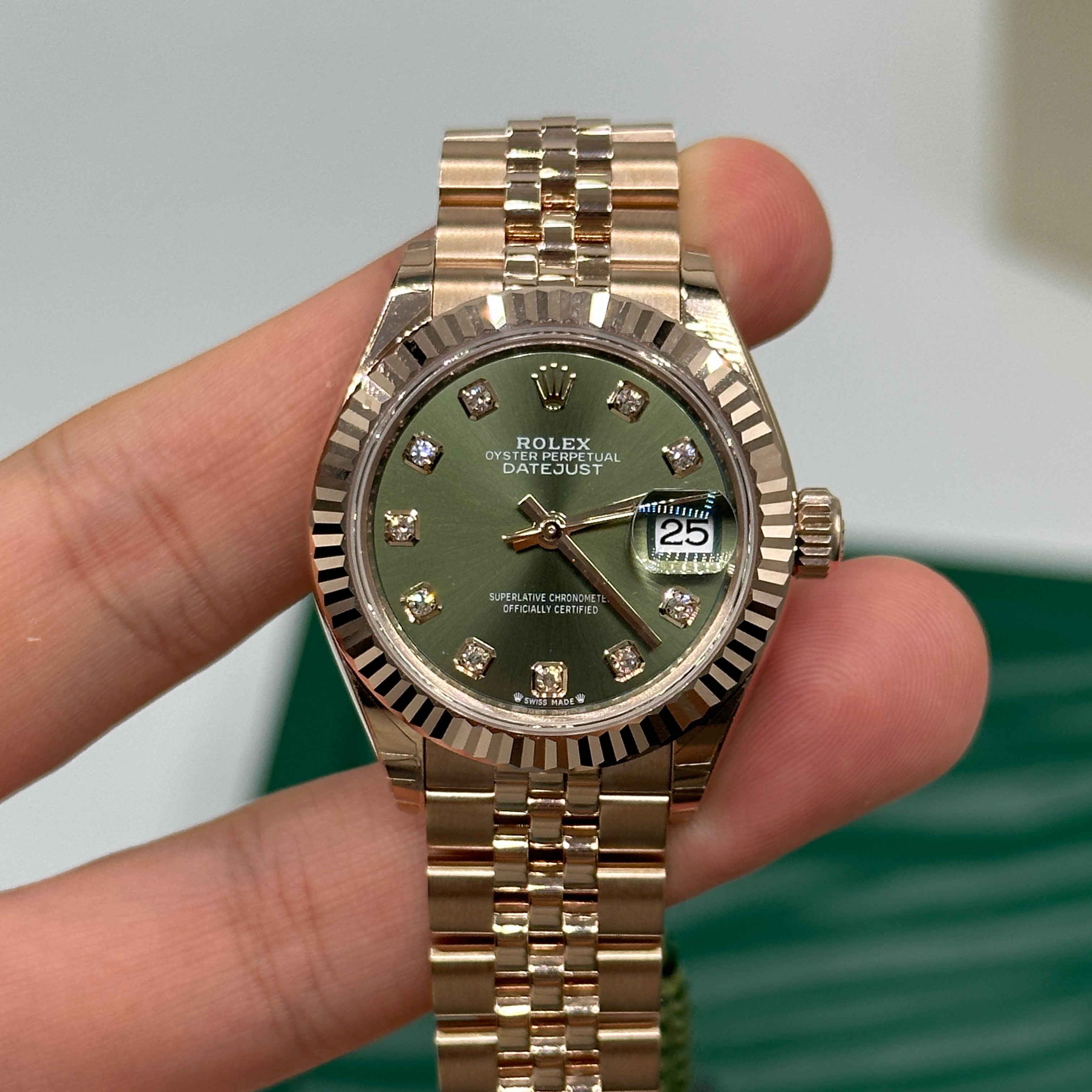 Rolex Lady-Datejust 279175G Green Jubilee 2024