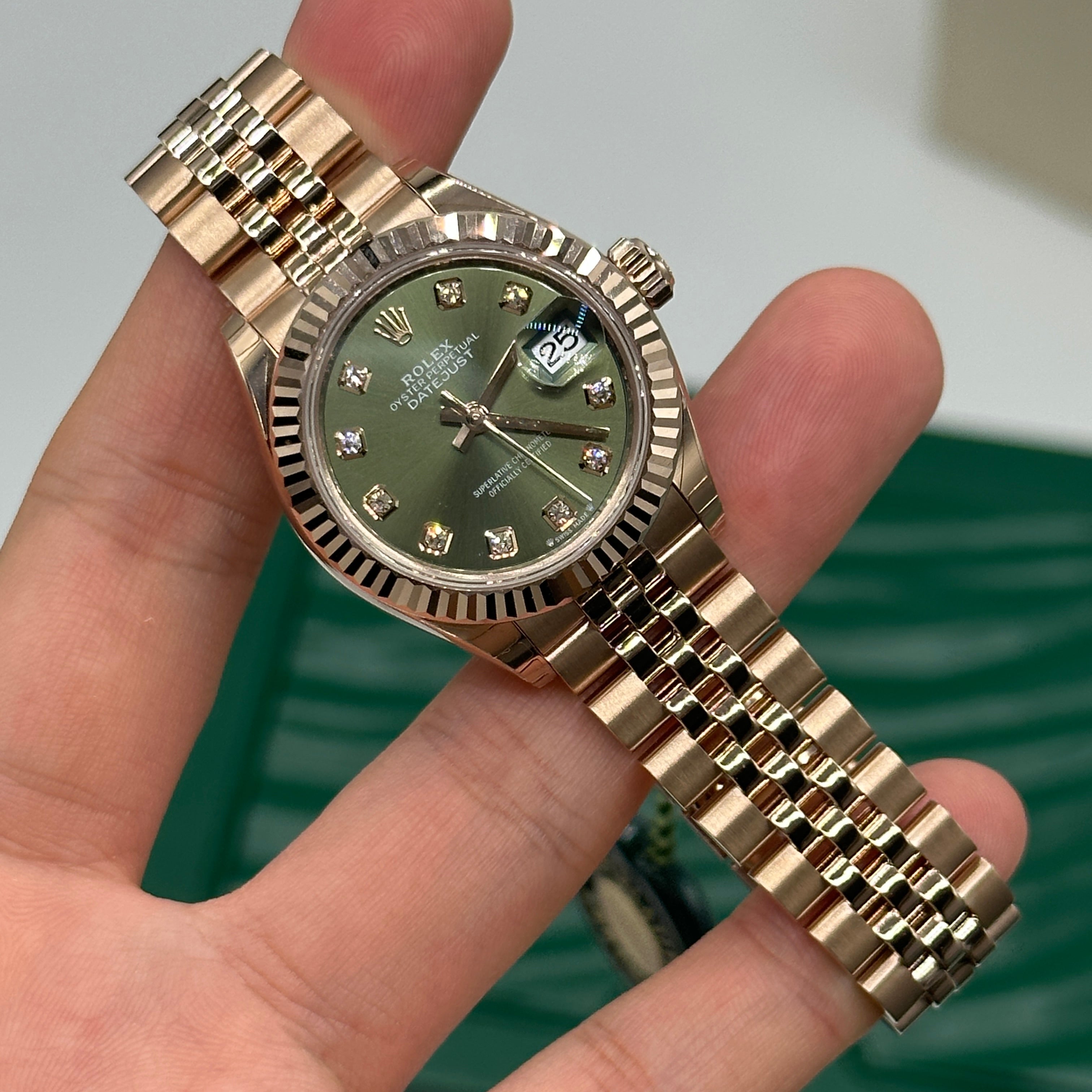 Rolex Lady-Datejust 279175G Green Jubilee 2024