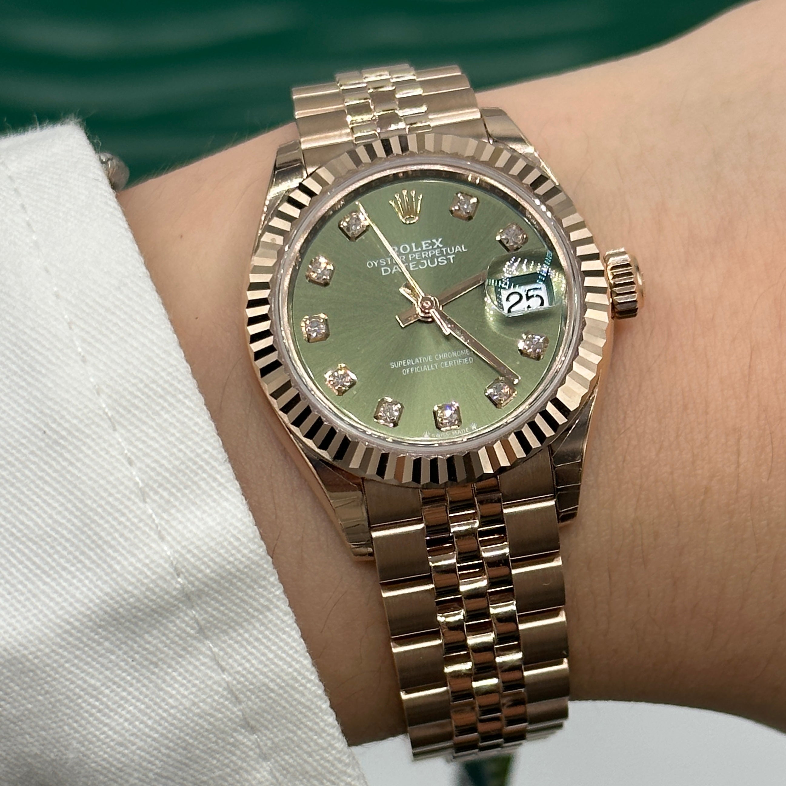 Rolex Lady-Datejust 279175G Green Jubilee 2024