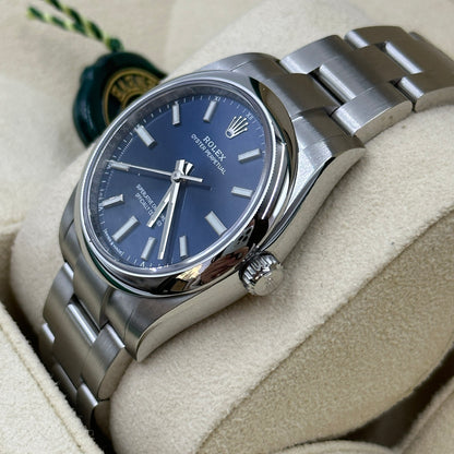 Rolex Oyster Perpetual 34 124200-0003 Blue Index 2025