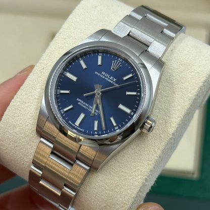 Rolex Oyster Perpetual 34 124200-0003 Blue Index 2025