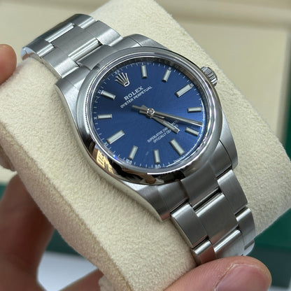 Rolex Oyster Perpetual 34 124200-0003 Blue Index 2025