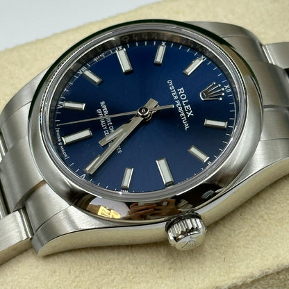 Rolex Oyster Perpetual 34 124200-0003 Blue Index 2025