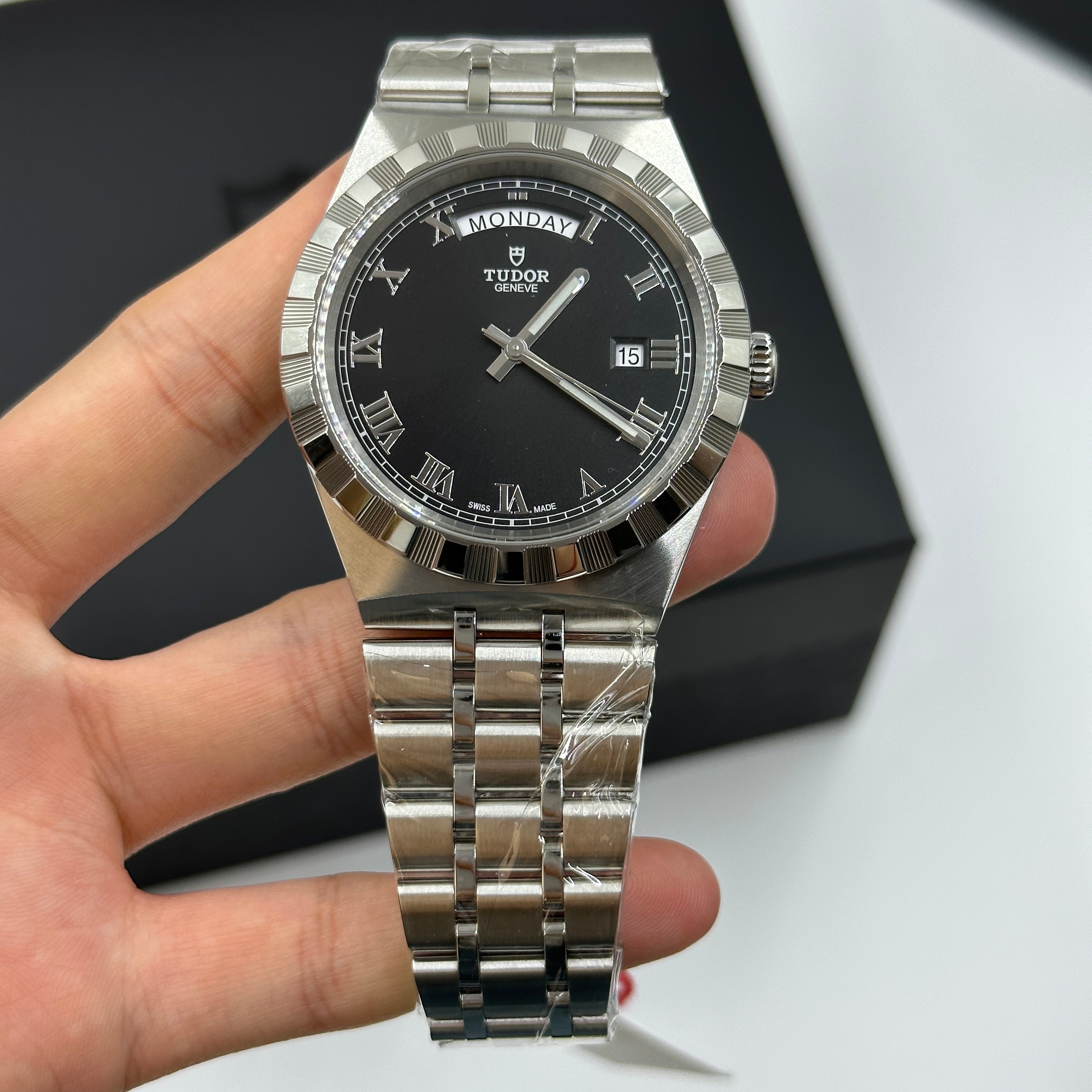 Tudor Royal M28600-0003 Black Roman