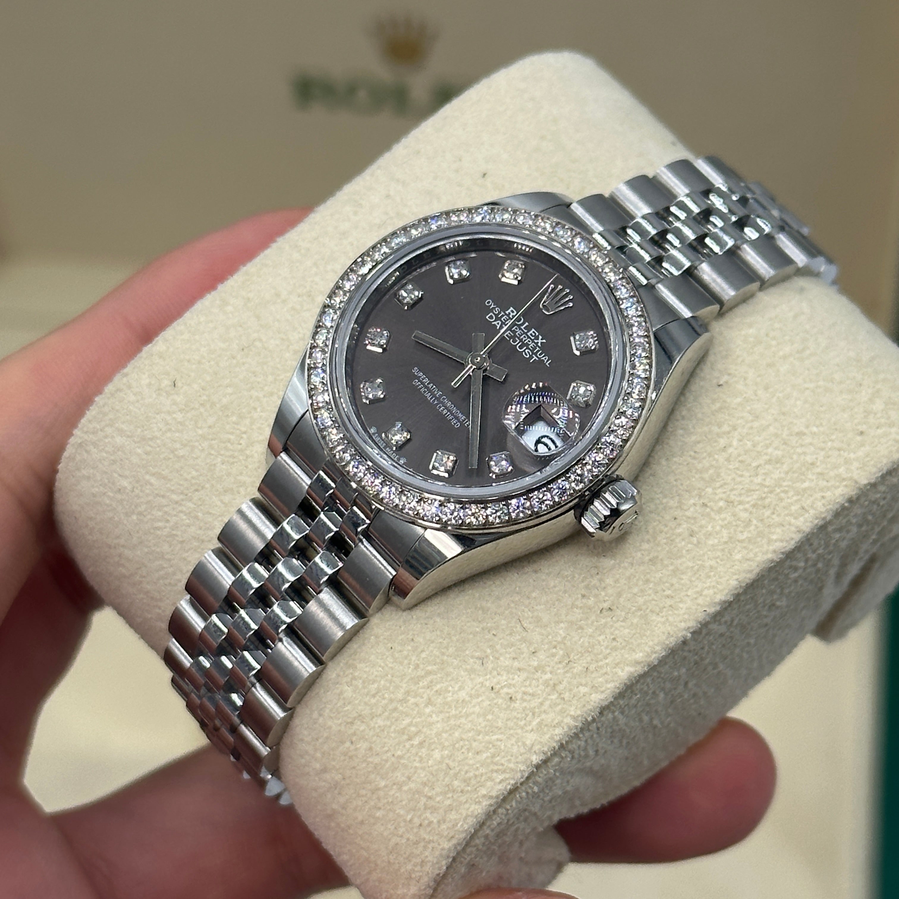 Rolex Lady-Datejust 28 m279384RBR-0017 Grey Diamonds jub 2025