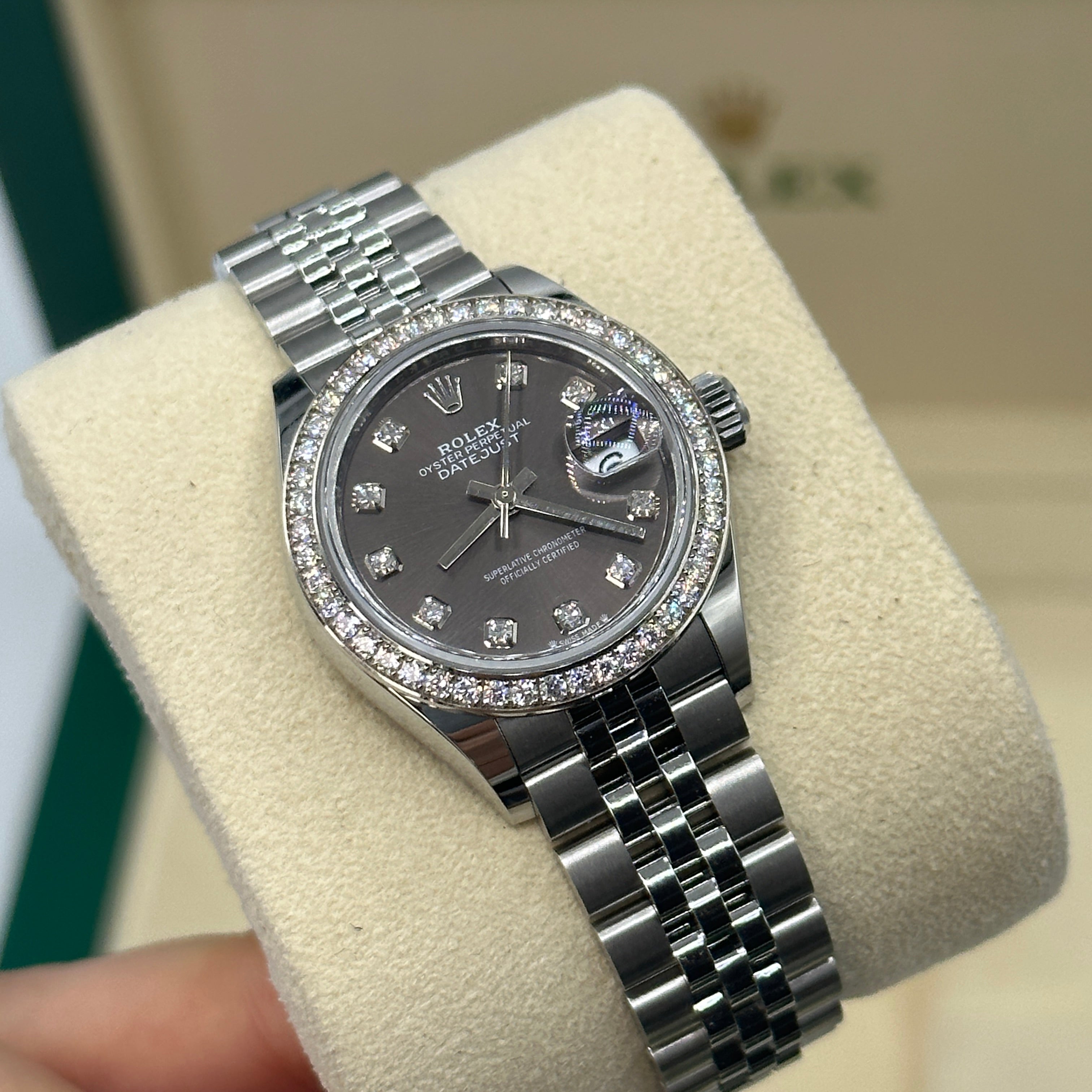 Rolex Lady-Datejust 28 m279384RBR-0017 Grey Diamonds jub 2025