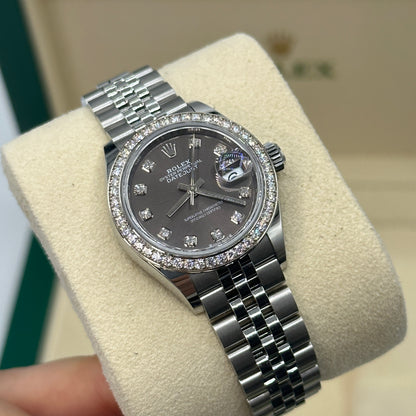 Rolex Lady-Datejust 28 m279384RBR-0017 Grey Diamonds jub 2025