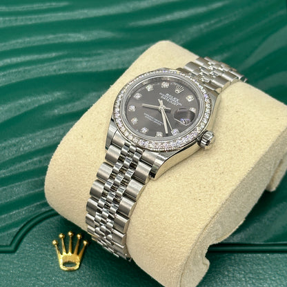 Rolex Lady-Datejust 28 m279384RBR-0017 Grey Diamonds jub 2025