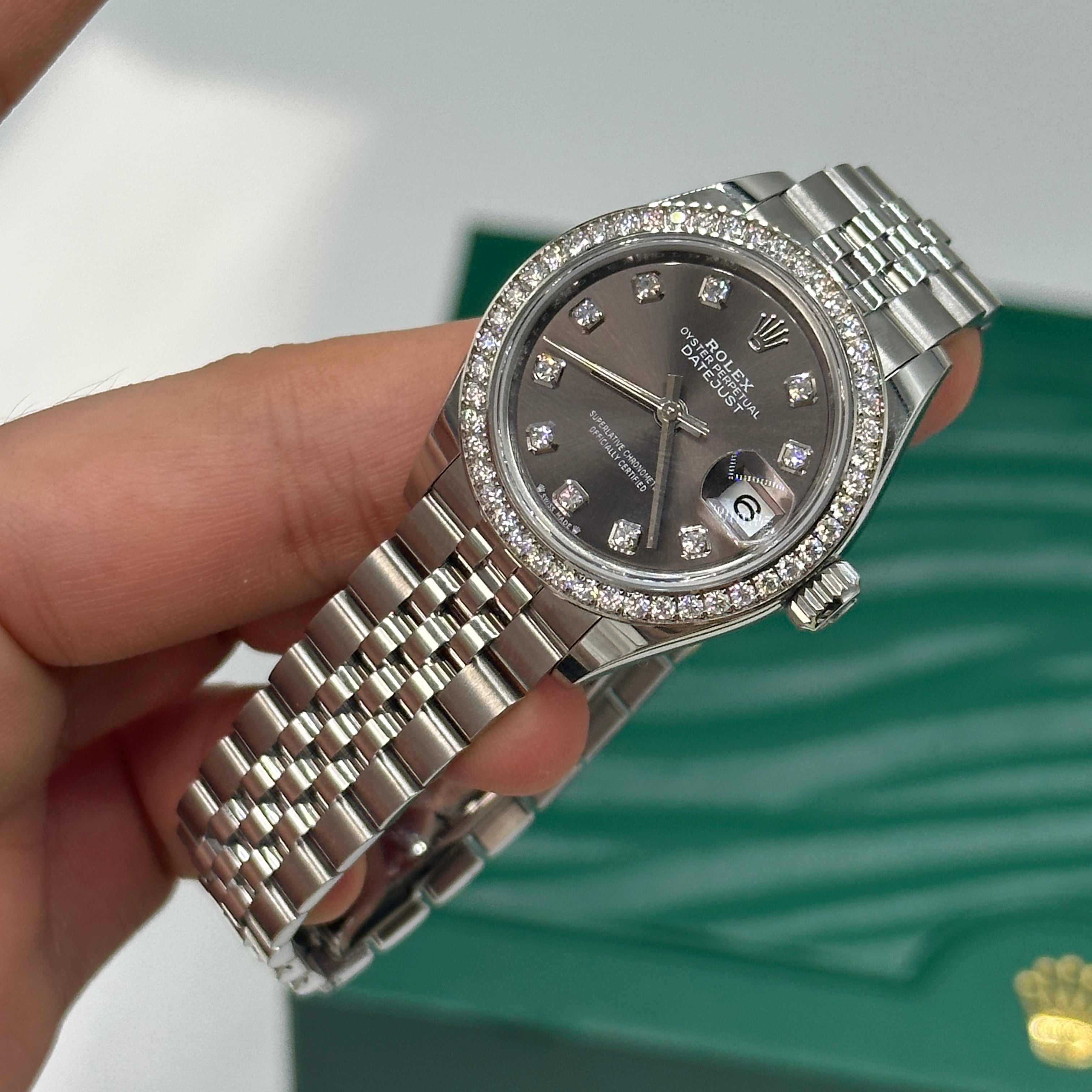 Rolex Lady-Datejust 28 m279384RBR-0017 Grey Diamonds jub 2025