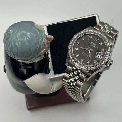 Rolex Lady-Datejust 28 m279384RBR-0017 Grey Diamonds jub 2025