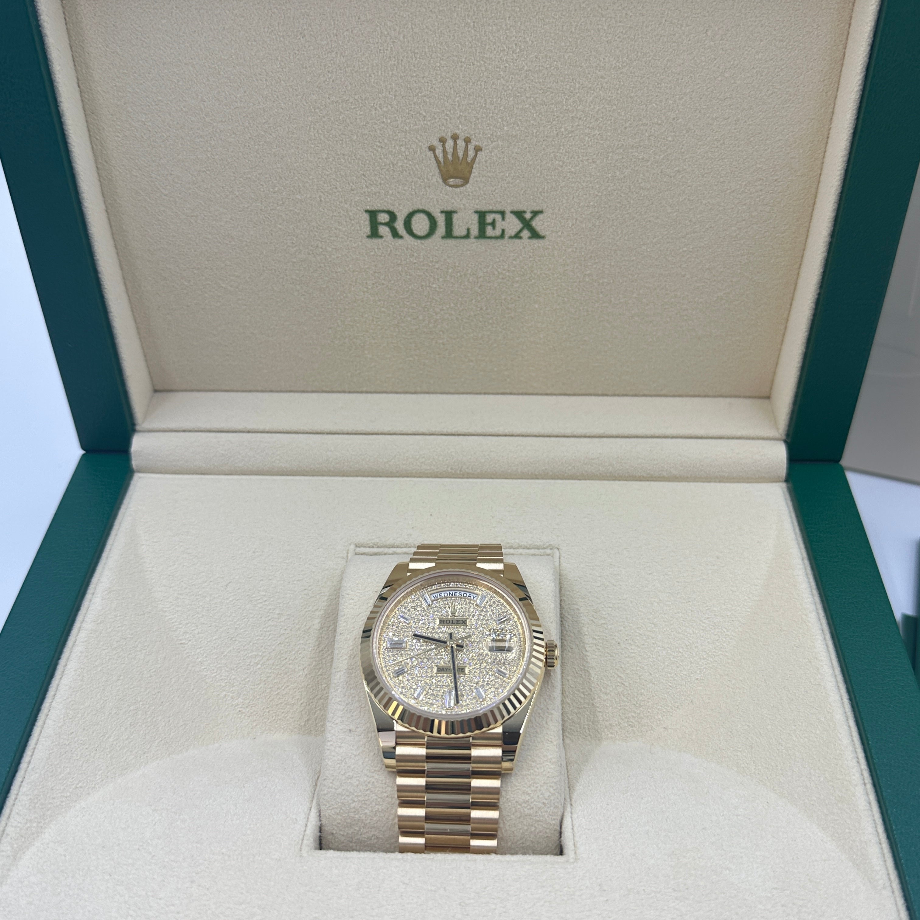 Rolex Day-Date 40 228238A Pave 2025