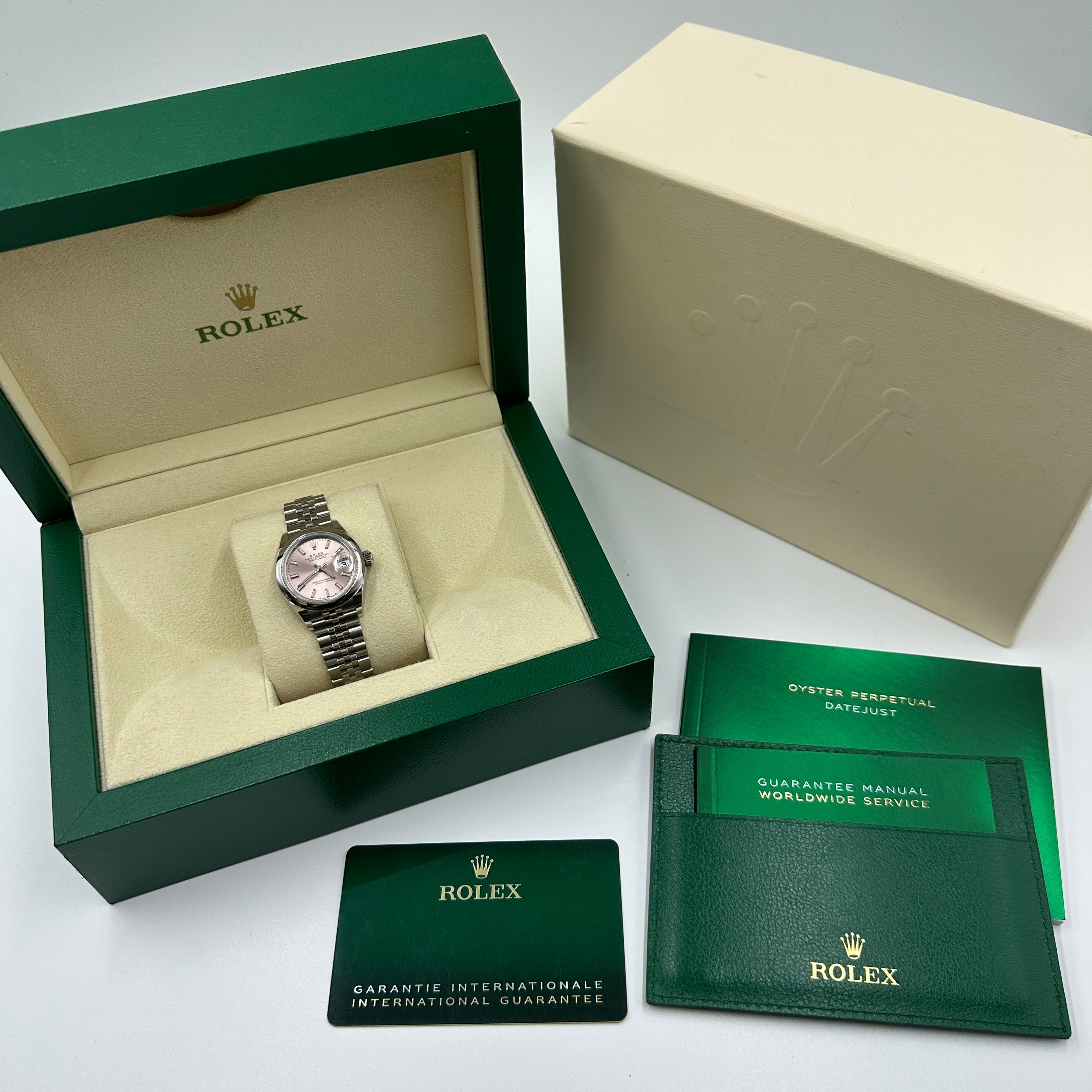Rolex Lady-Datejust 279160 Pink Index Jubilee 2025