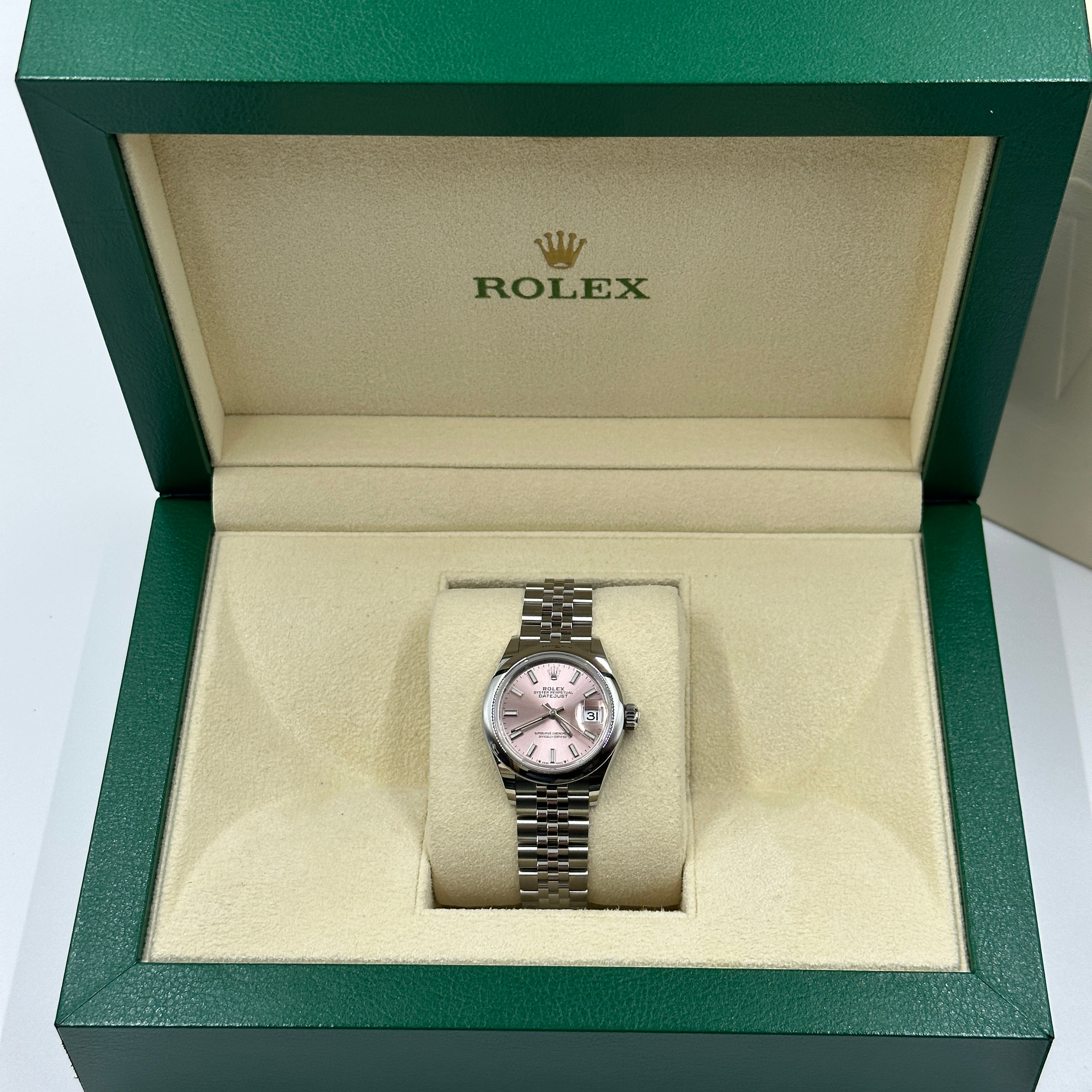 Rolex Lady-Datejust 279160 Pink Index Jubilee 2025