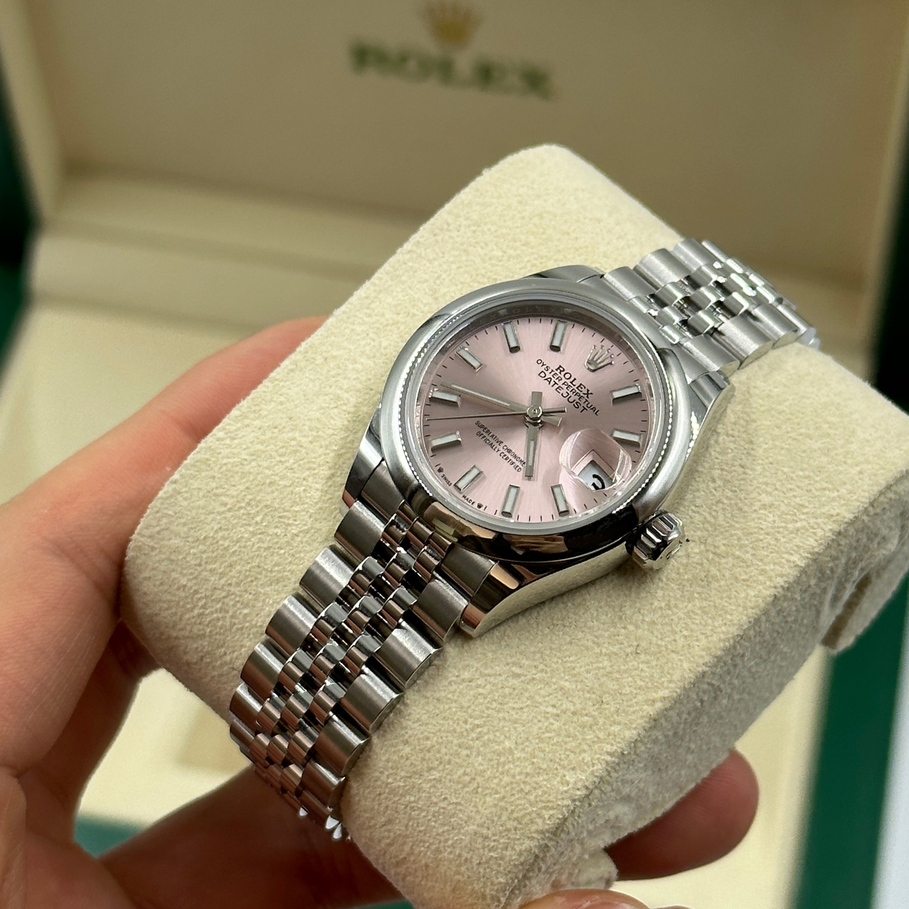 Rolex Lady-Datejust 279160 Pink Index Jubilee 2025