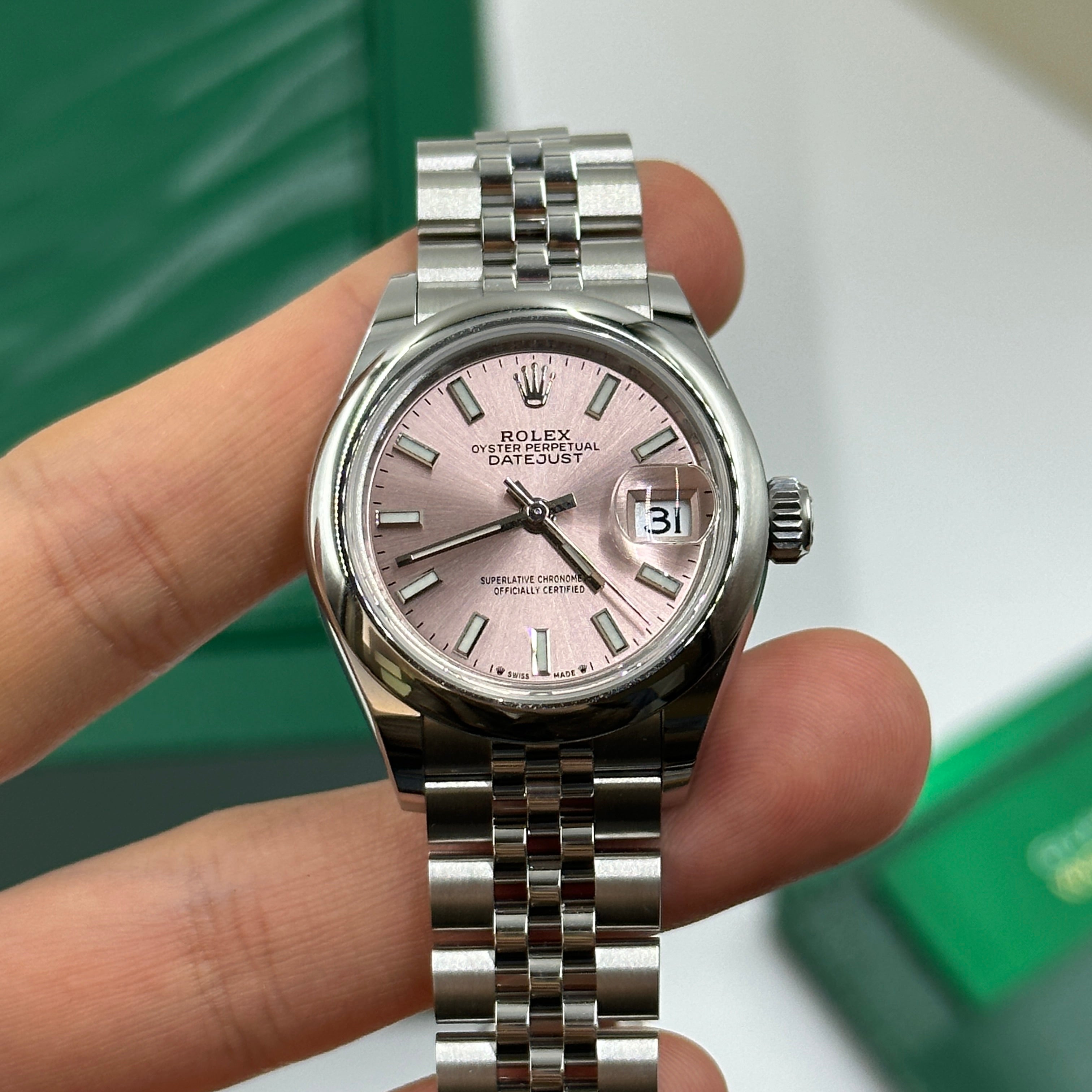 Rolex Lady-Datejust 279160 Pink Index Jubilee 2025