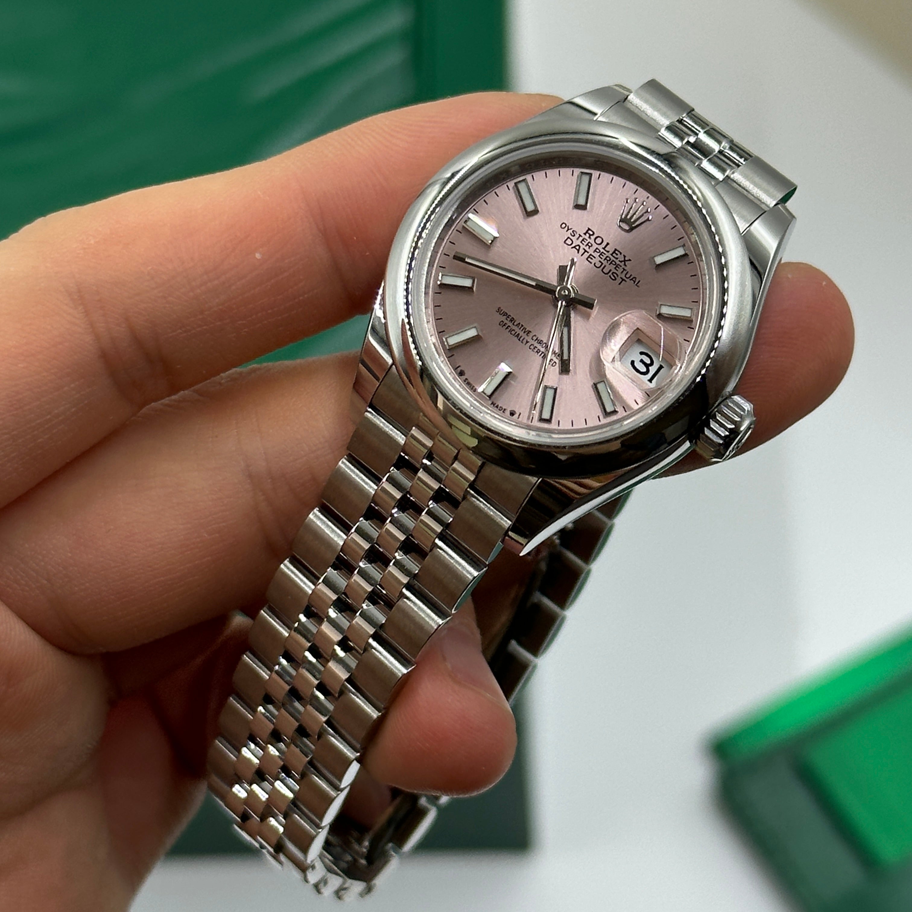 Rolex Lady-Datejust 279160 Pink Index Jubilee 2025