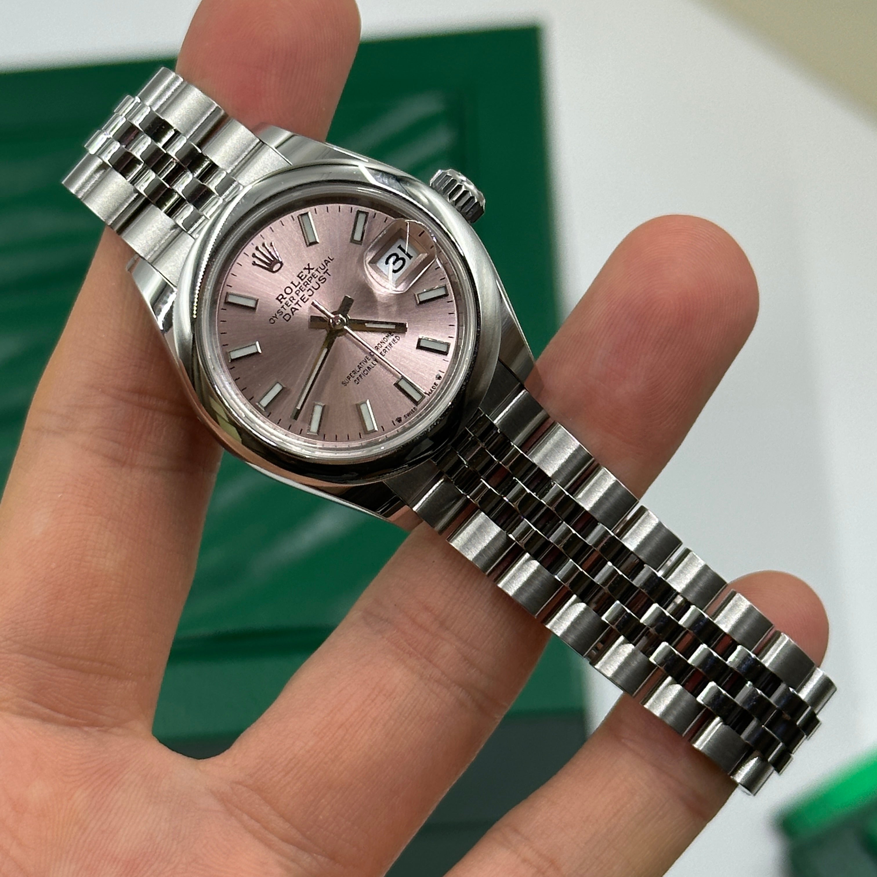 Rolex Lady-Datejust 279160 Pink Index Jubilee 2025