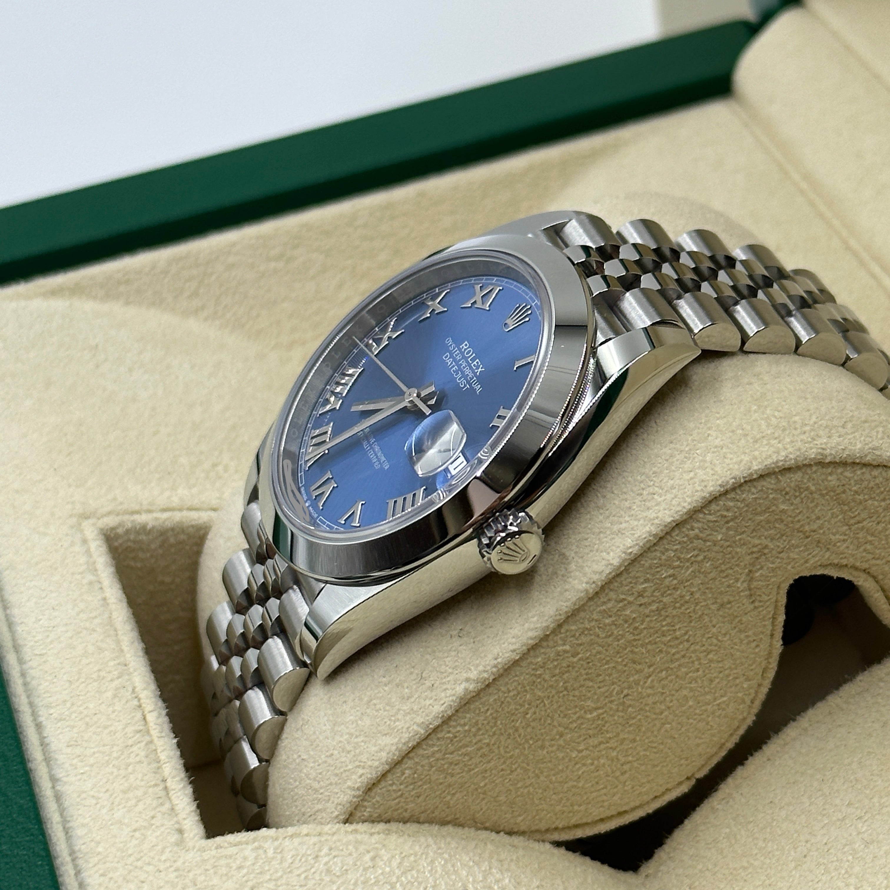 ROLEX Datejust 41 MM 126300 BLUE ROMAN JUB