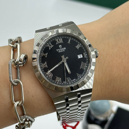 Tudor Royal M28600-0003 Black Roman