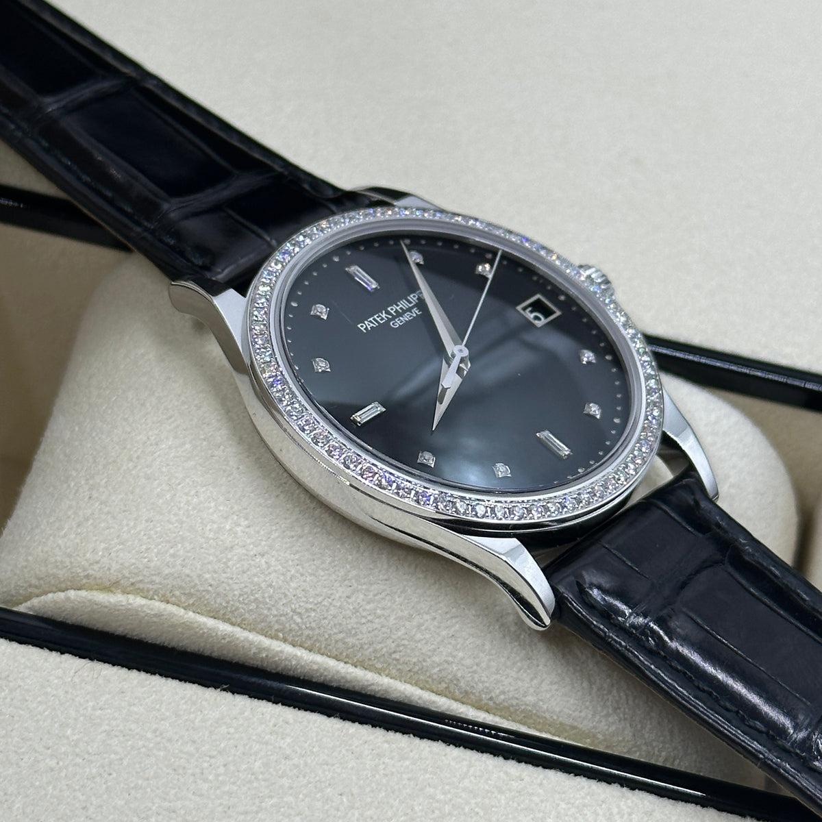 Patek Philippe Calatrava 5297G‑001 Diamond Bezel White‑Gold 38 MM 2020
