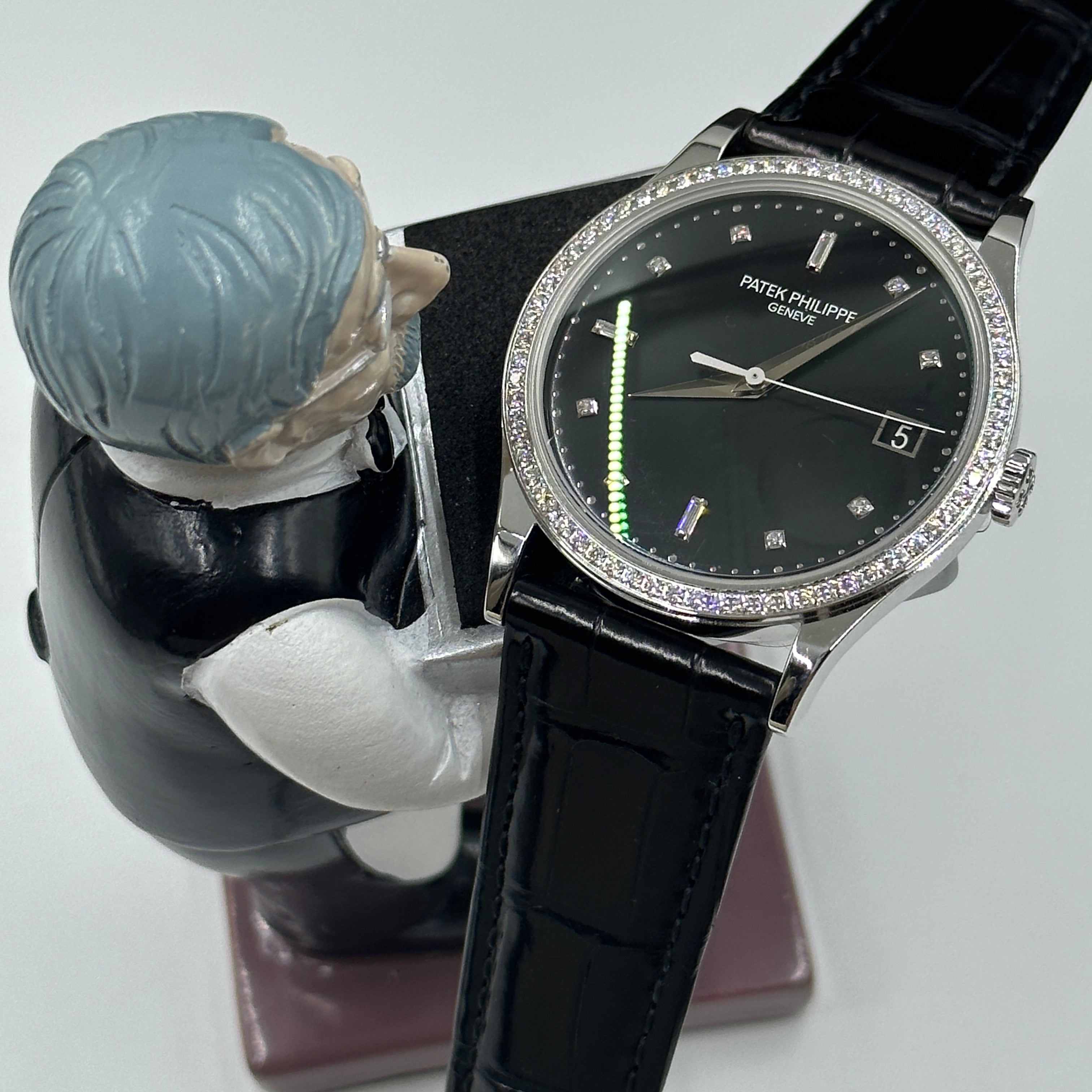Patek Philippe Calatrava 5297G‑001 Diamond Bezel White‑Gold 38 mm