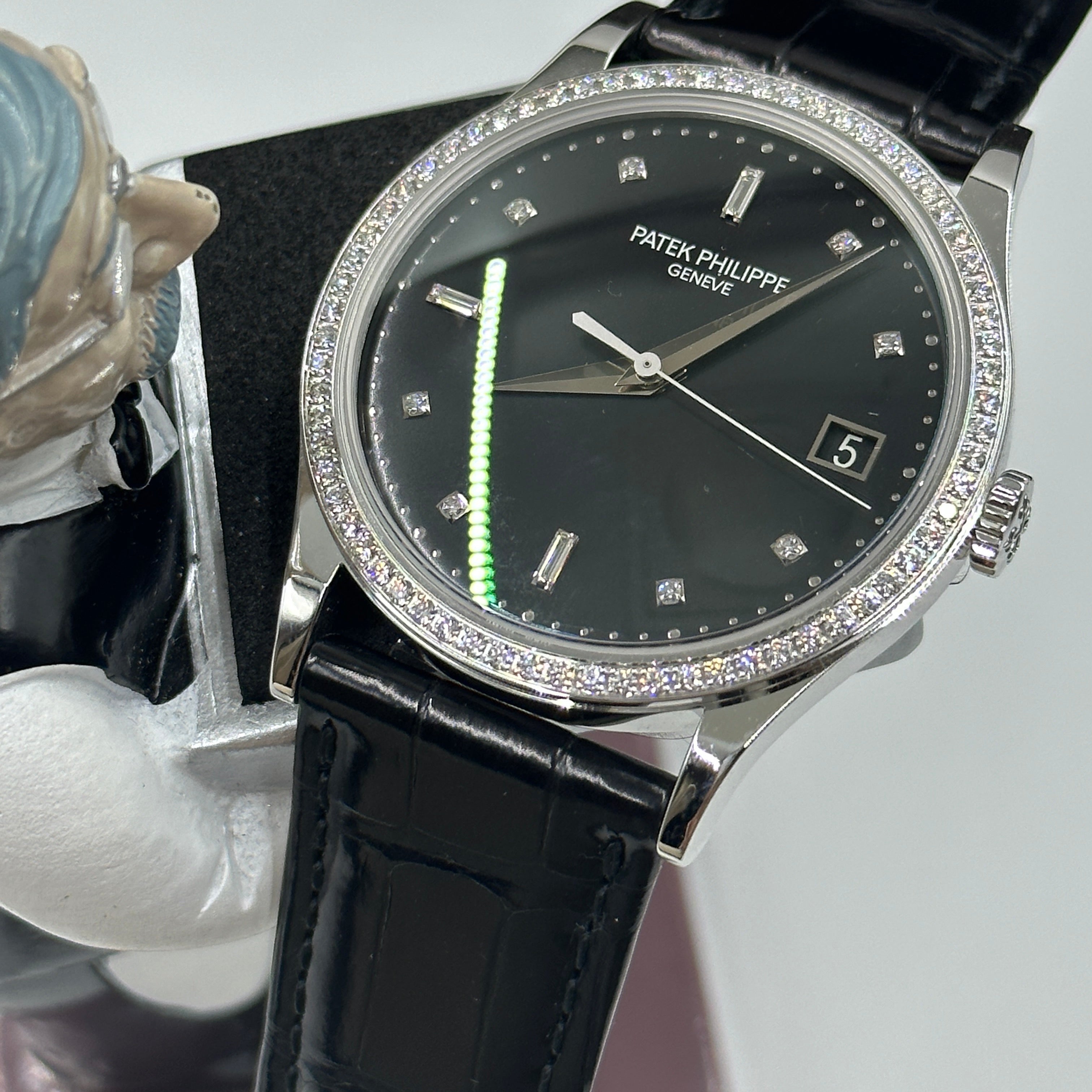 Patek Philippe Calatrava 5297G‑001 Diamond Bezel White‑Gold 38 mm